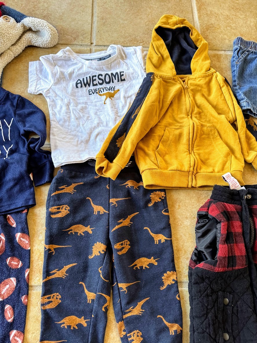BOY Sz 24 mo/2T L/S Tops Pants PJs Hoodie Carters Tommy Bahama Huntington 15 Pcs
