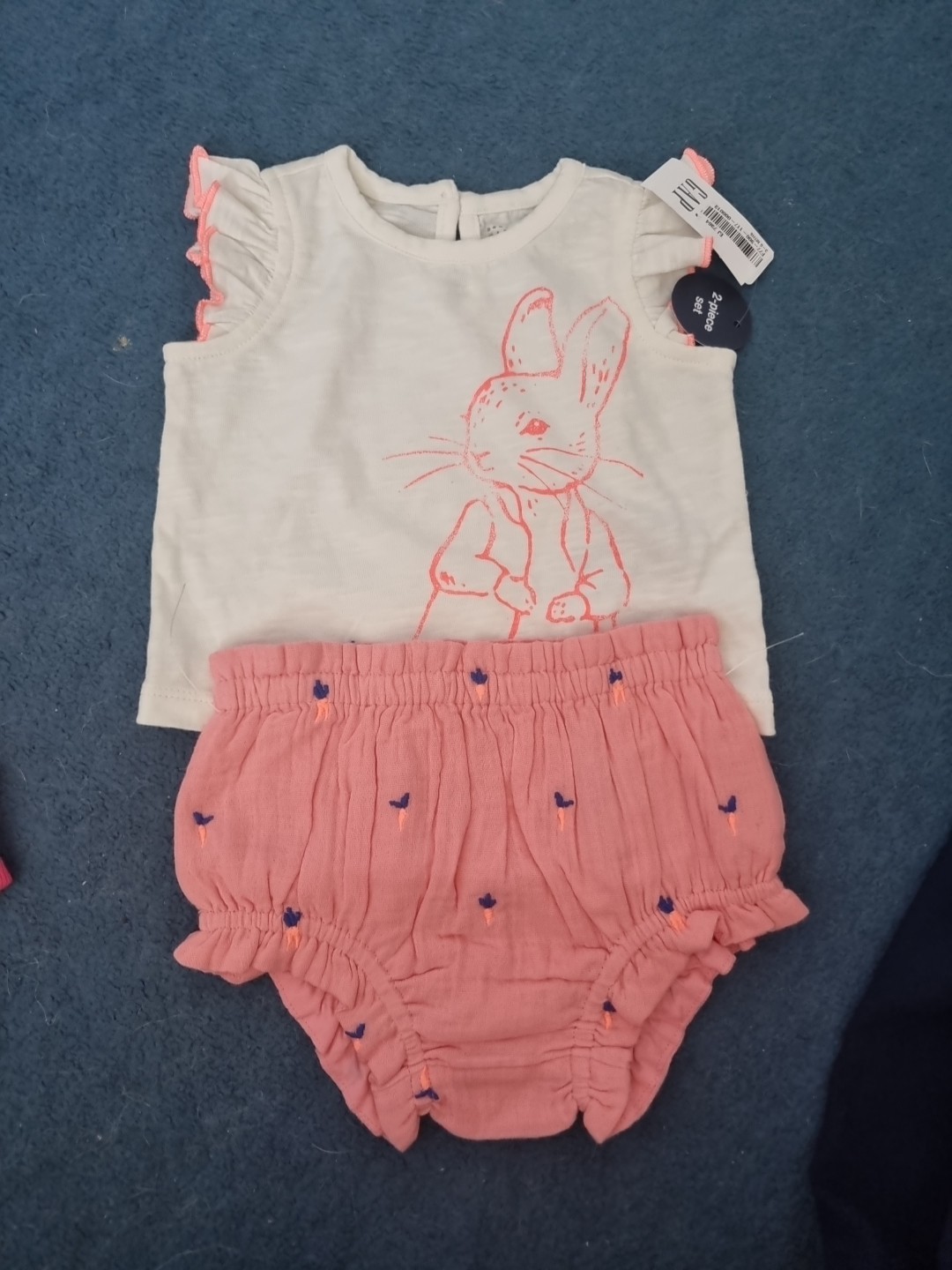Gap Pink Bunny Outfit 3-6 Months. Brand New
