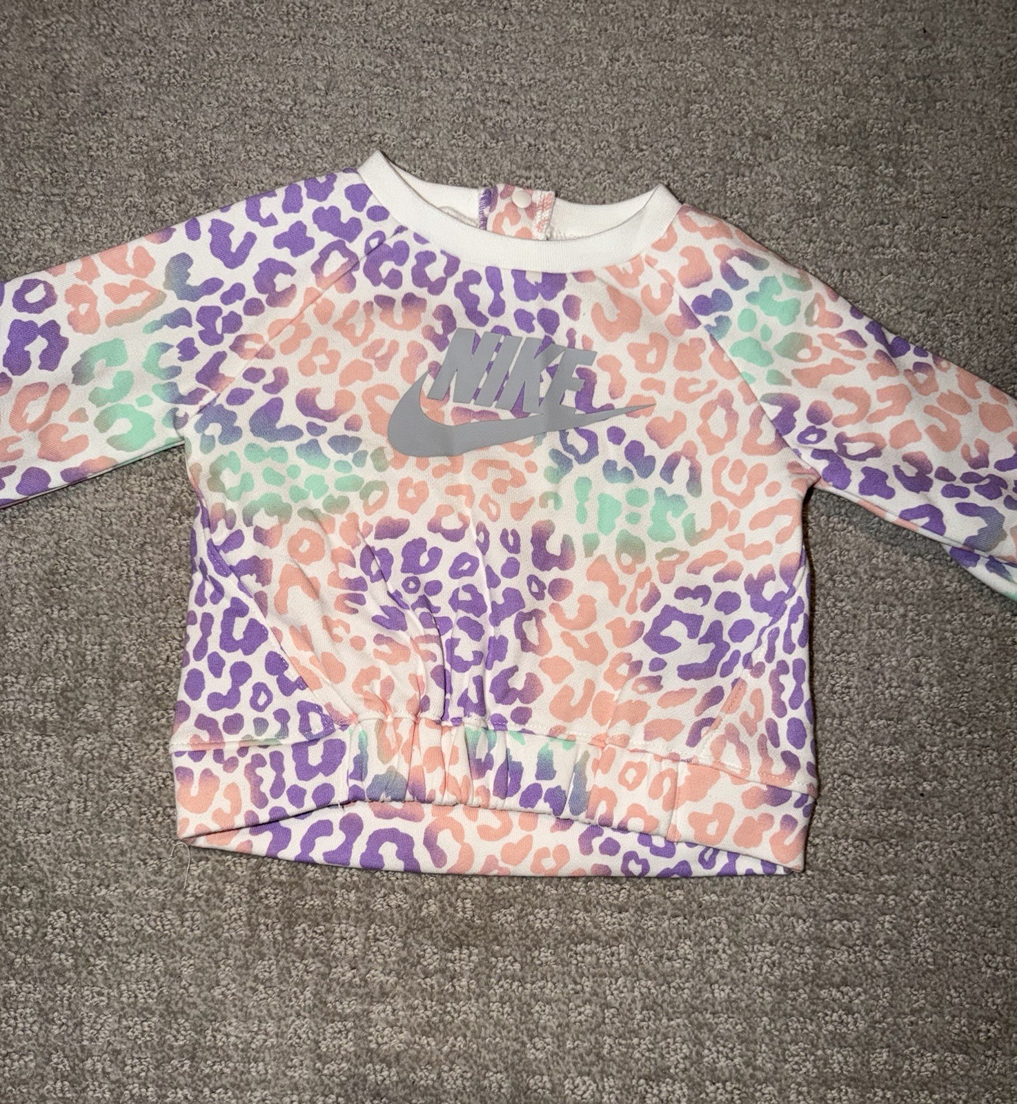 Nike Baby Animal Print Sweatshirt & Pants Set Multicolor Size 9M