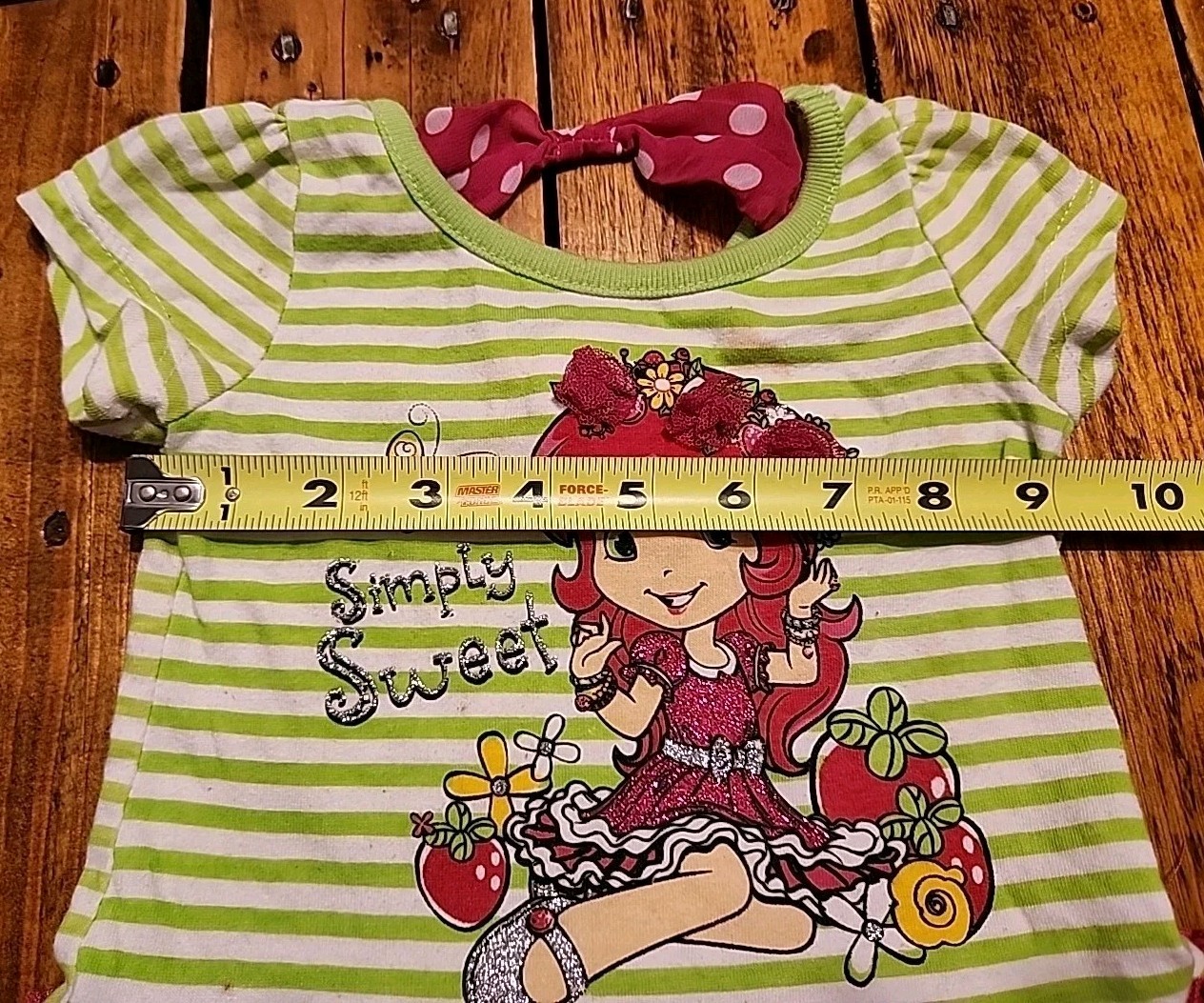 Cute Strawberry Shortcake 12 Months Shirt Skirt 2014