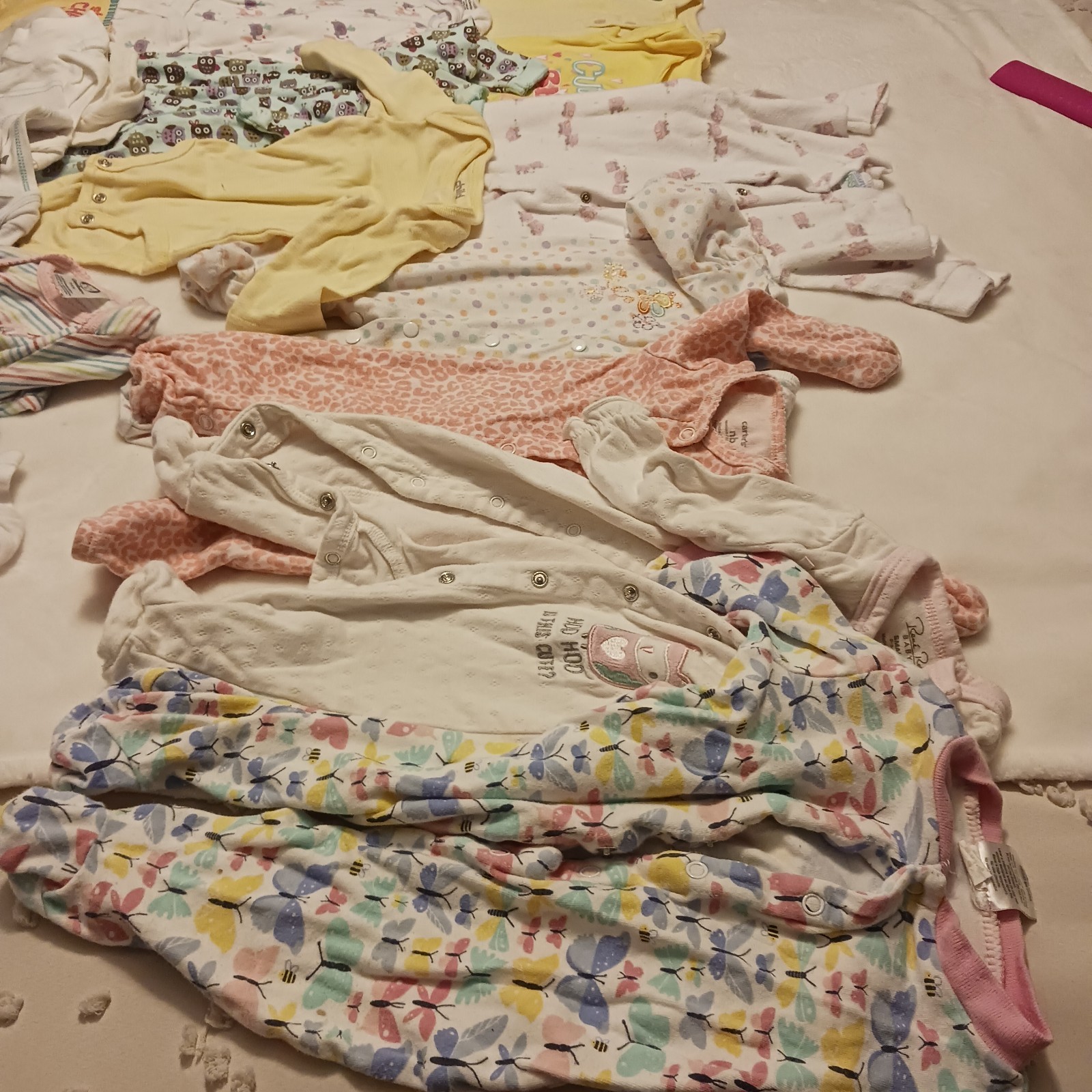 Newborn to 3 Months Baby Girl Lot 36 Pieces Newborn and 0 – 3 Months