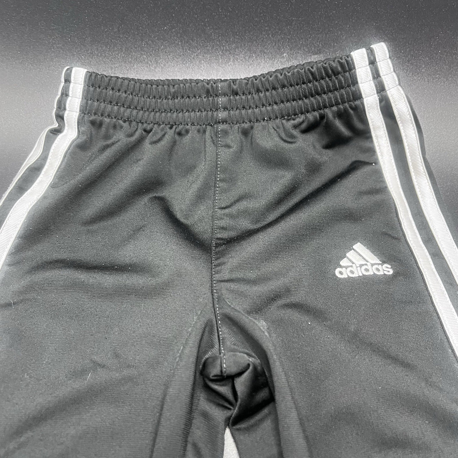 Adidas Kids 2T Core Classic Tricot Track Suit Set Toddler Black Jacket & Pants