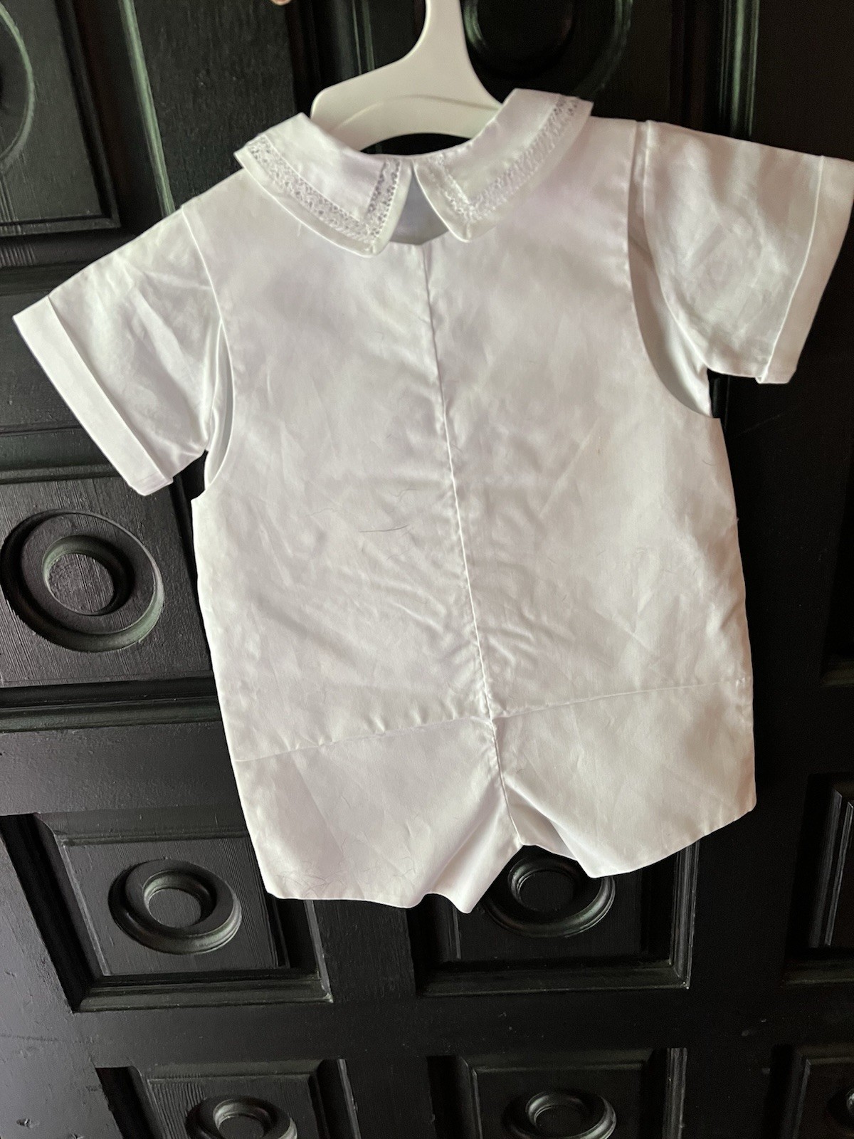 Vintage Feltman Brothers White 2 Piece Jon Jon – Size 6M