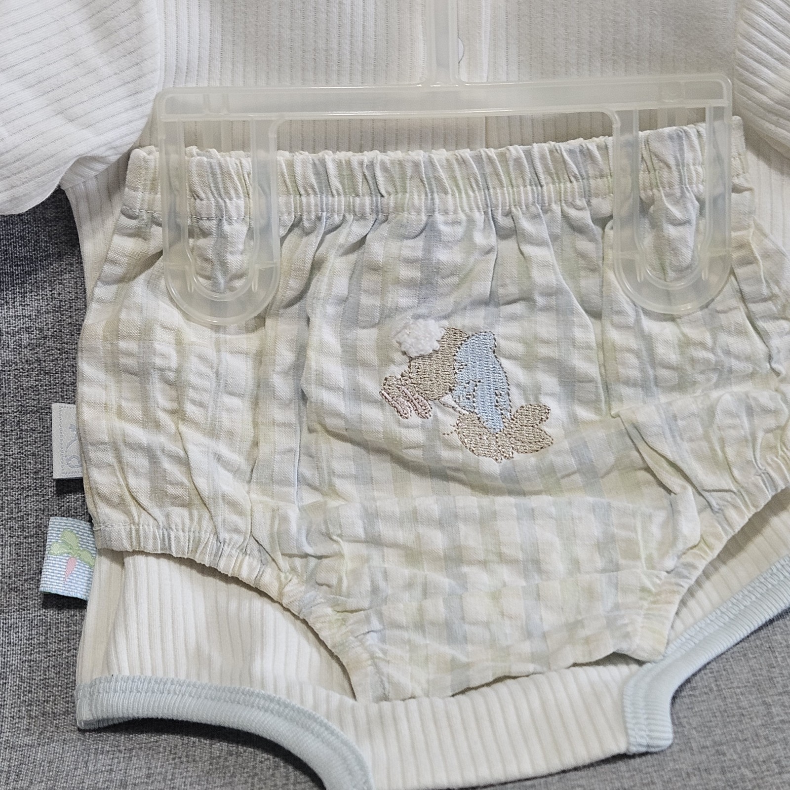 Vintage Peter Rabbit Blue Two Piece Summer Outfit 0 – 3 Months Bunny Stripe NOS