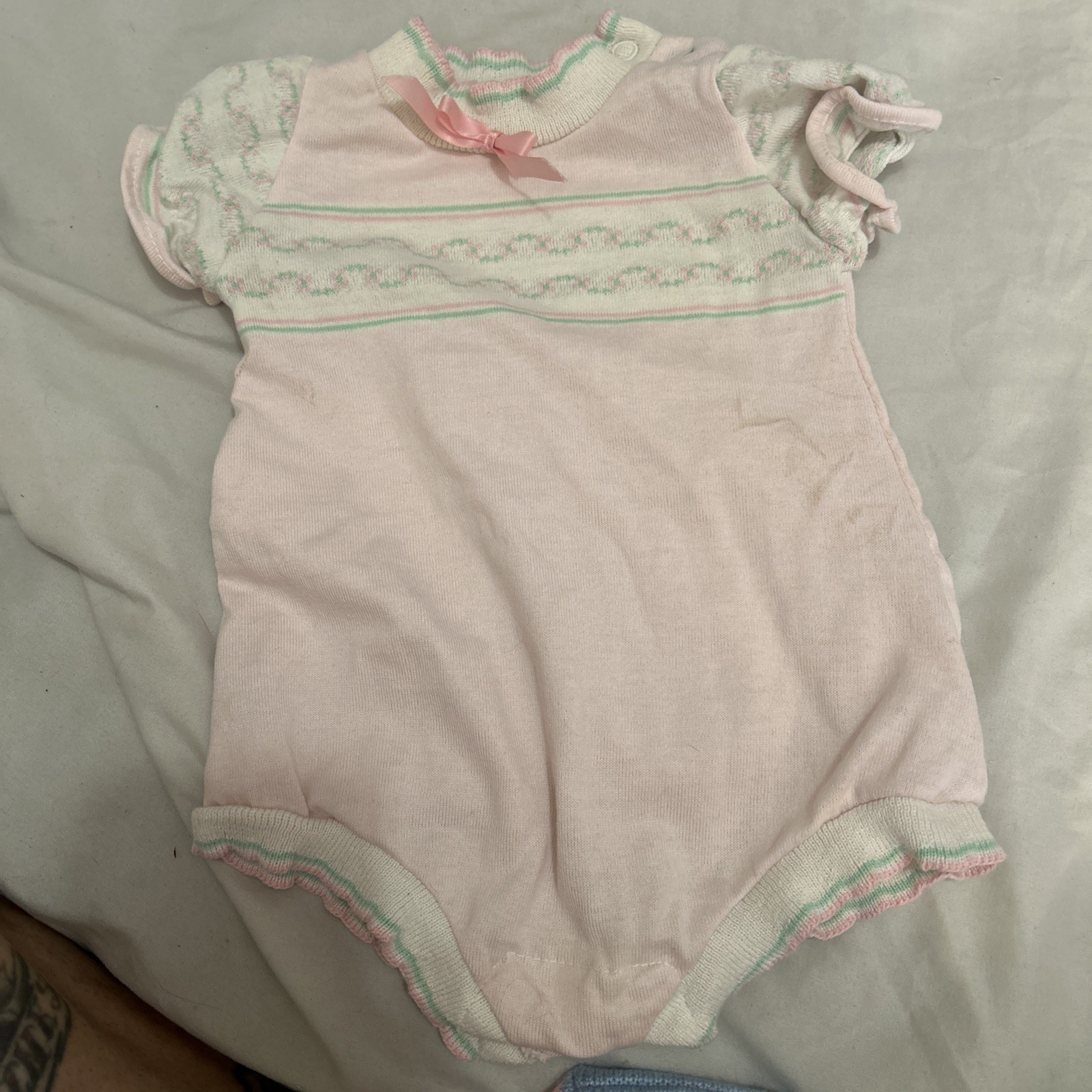 Vintage Baby Girl Clothing Lot Of 9