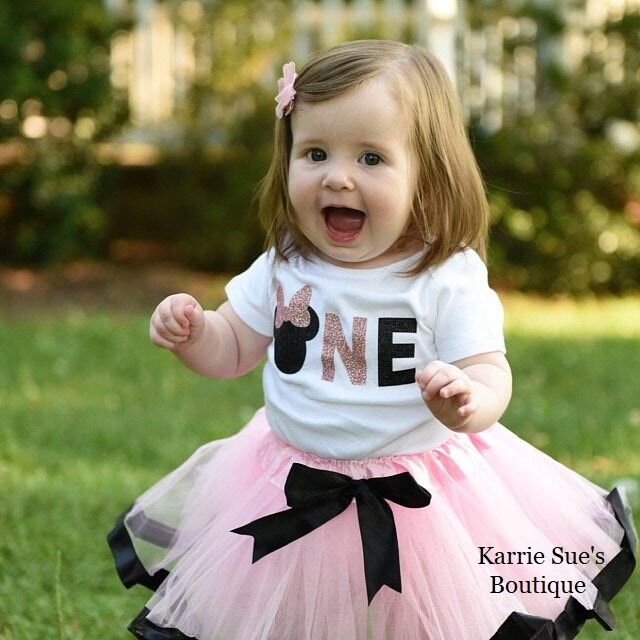 Minnie 1st BIRTHDAY OUTFIT – Minnie Birthday OUTFIT – Personalized Birthday
