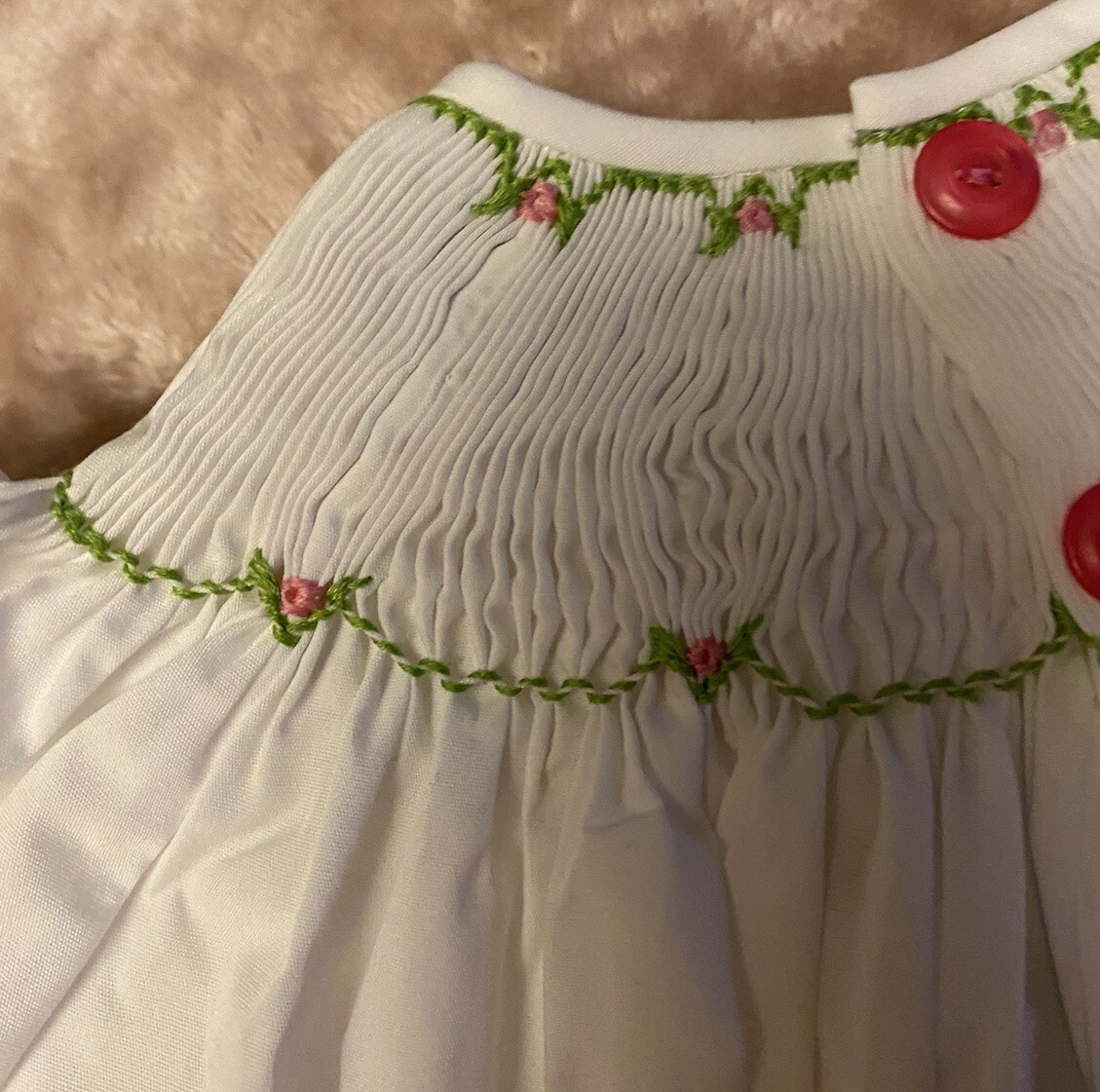 Girls NWT Remember Nguyen Smocked Pants Set Dress Shirt Free Bow 3 Months