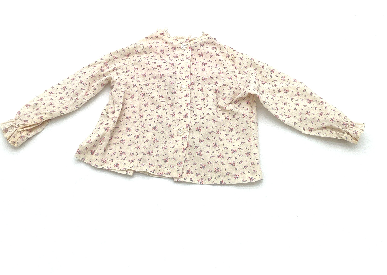 Retro 1980s 2-Piece Pant Outfit Baby Girl Size 18 Months Pink Floral Polka Dots