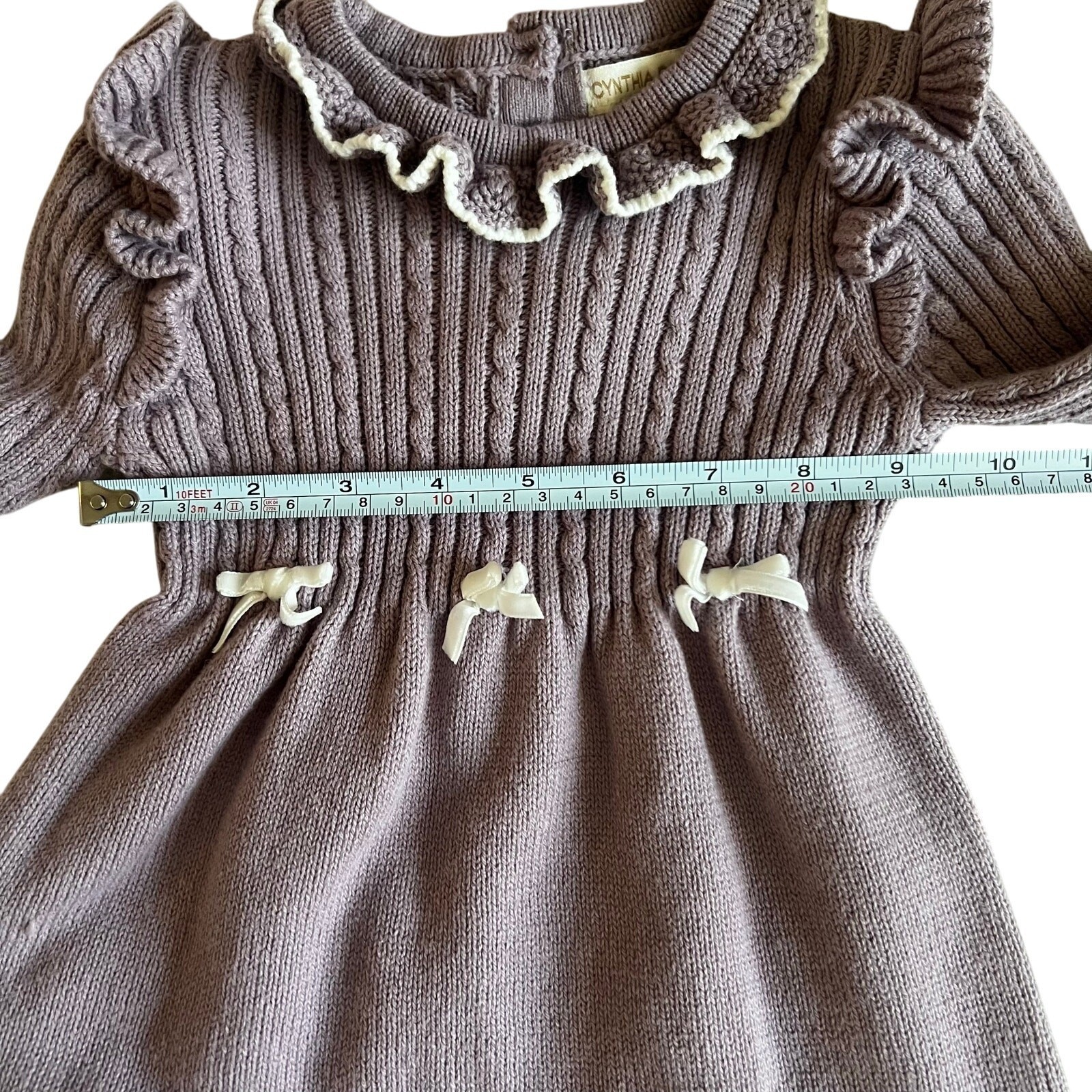 Cynthia Rowley Knit Dress & Nicole Miller Velvet Romper Bundle 18M Purple Pink