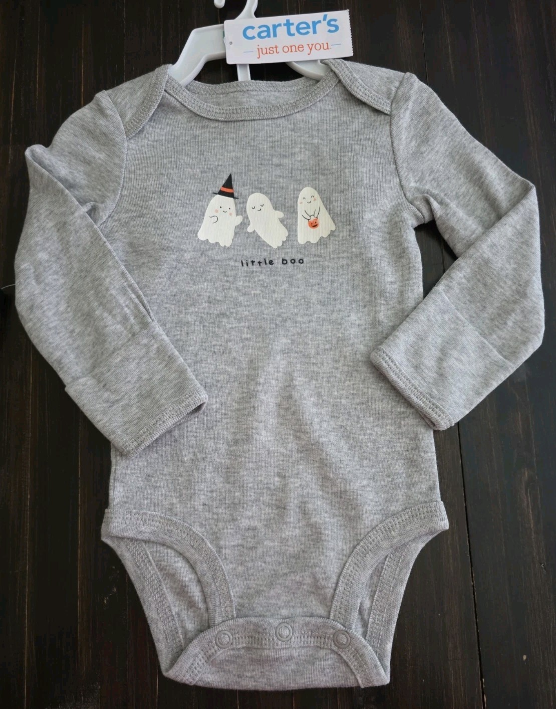Carter’s “little boo” Size 3 Months 2pc Halloween Outfit Ghosts Just One You NWT
