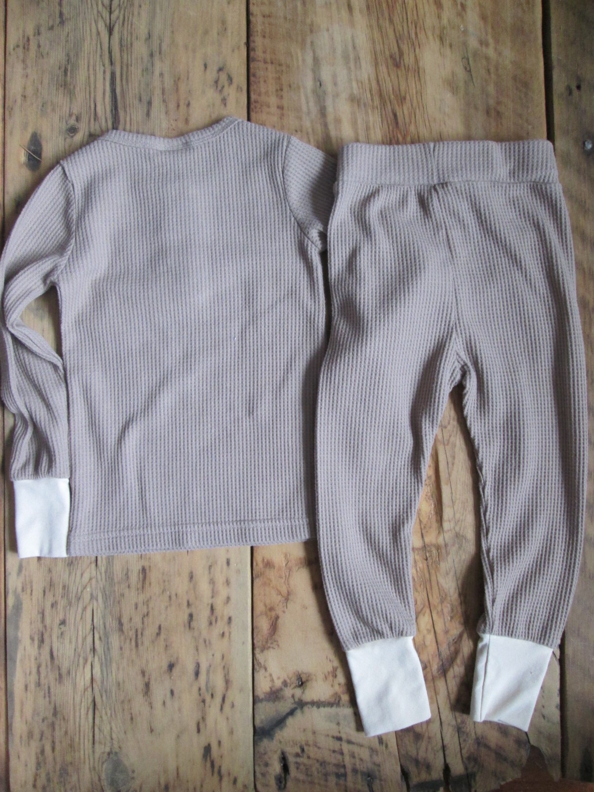 Orcas Lucille Set 4-5Y ( Fits like 3T ) Waffle Knit Shirt Pants Thermal Boutique