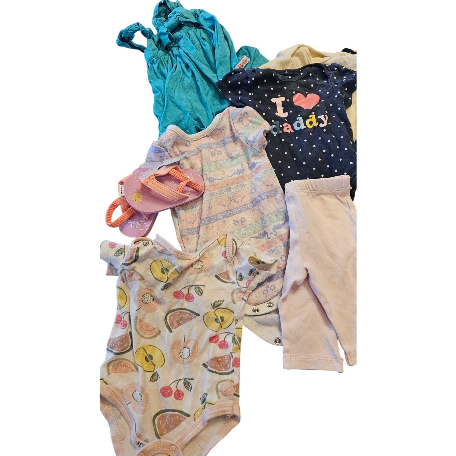 3 / 6 month lot baby girl mixed brands dress pants shoes shirts lot of 11