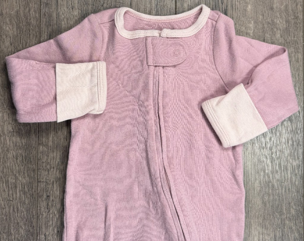 Baby Girl Clothes Cloud Island Newborn Mauve Footed Outfit