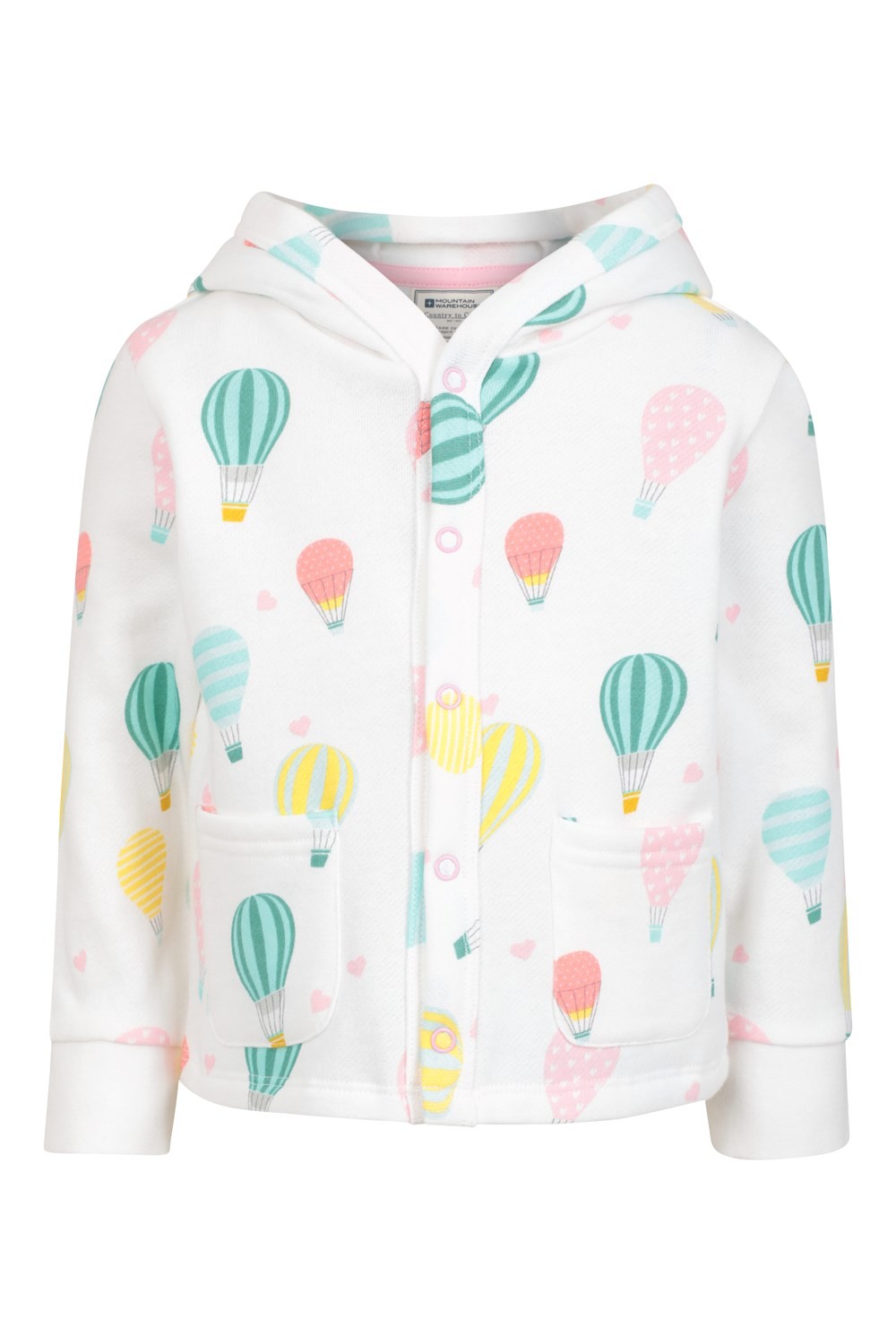 Mountain Warehouse Girls Popper Set Baby Elastic Waist Joggers Cosy Soft Hoodie