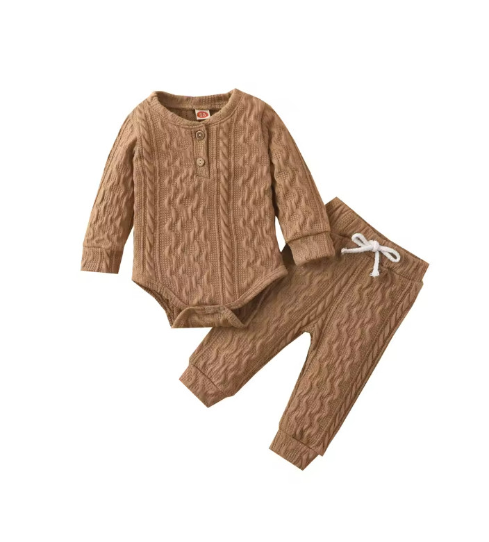 Newborn Infant Baby Boy Girl Assorted Clothes Set LongSleeve Romper Pants Outfit