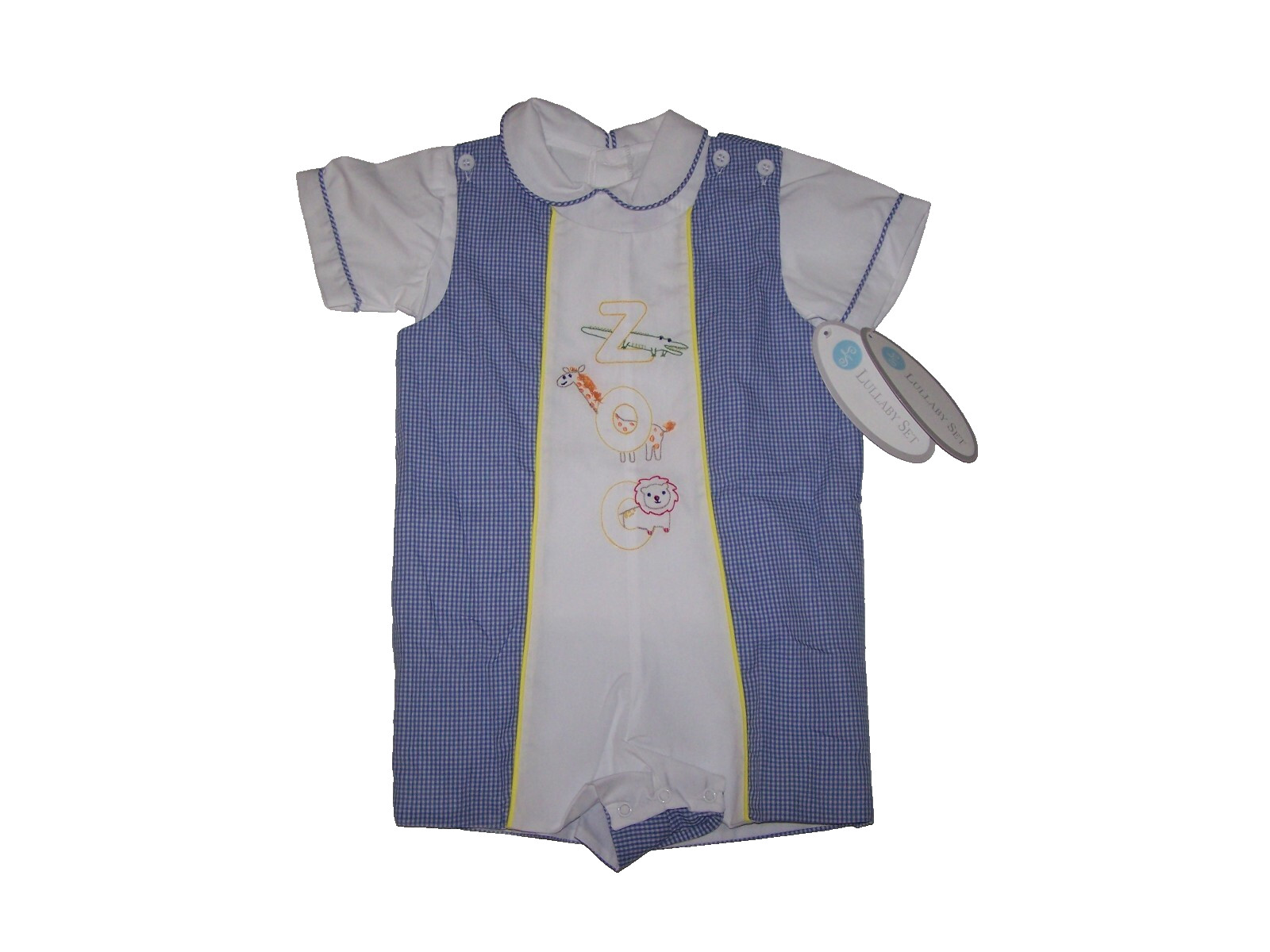 Lullaby Set Boutique Boys Adam Zoo Jon Jon & S/S Shirt Multicolor Size 24M NWT