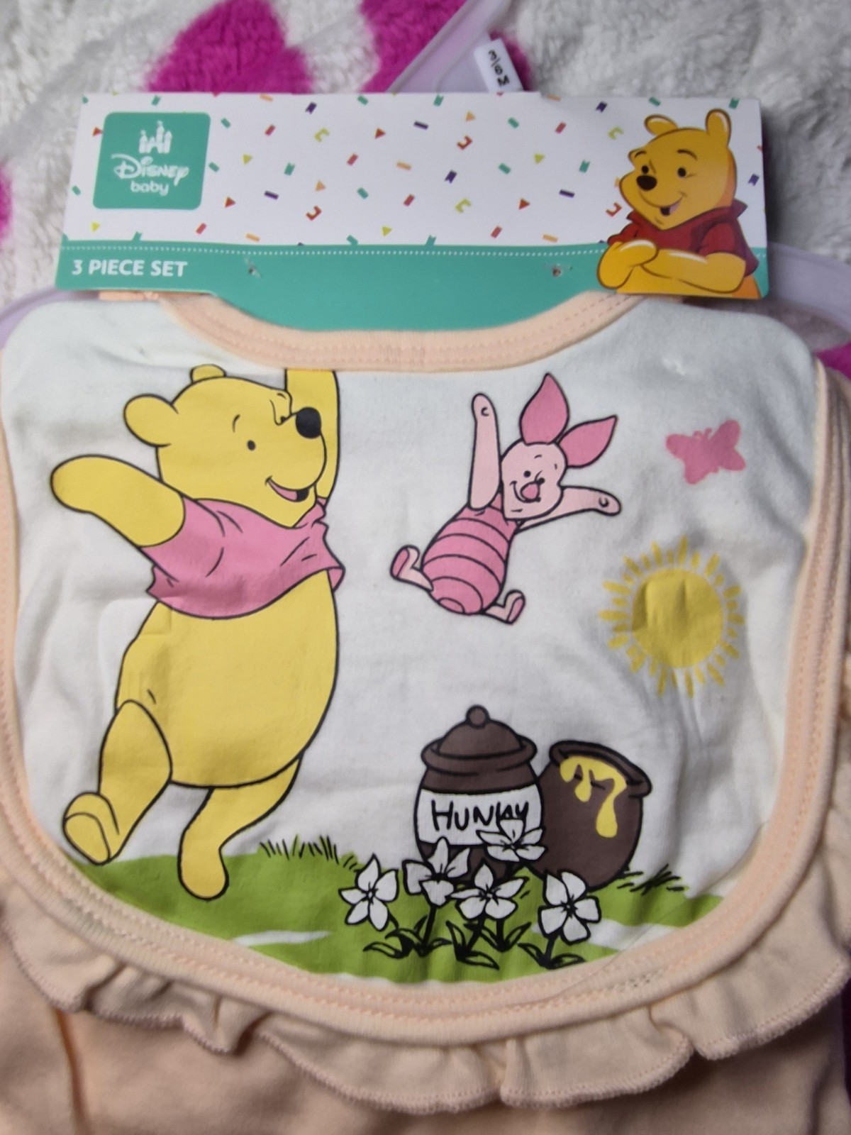 3/6 Months Baby Girl Piglet & Winnie The Pooh 3-Set Outfit -New Tag Not Included