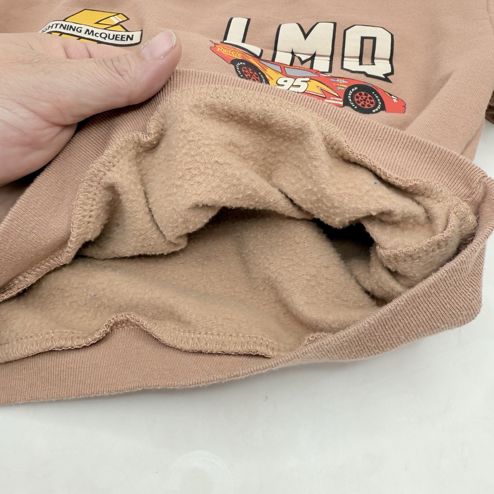 Y2K Disney Cars Lightning McQueen Fleece Set Pullover Pants Sweatsuit 3t Kids