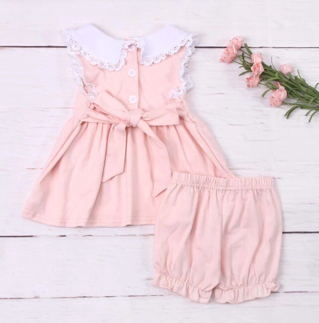 NEW Boutique Girls Pink Ice Cream Tunic & Shorts Outfit Set