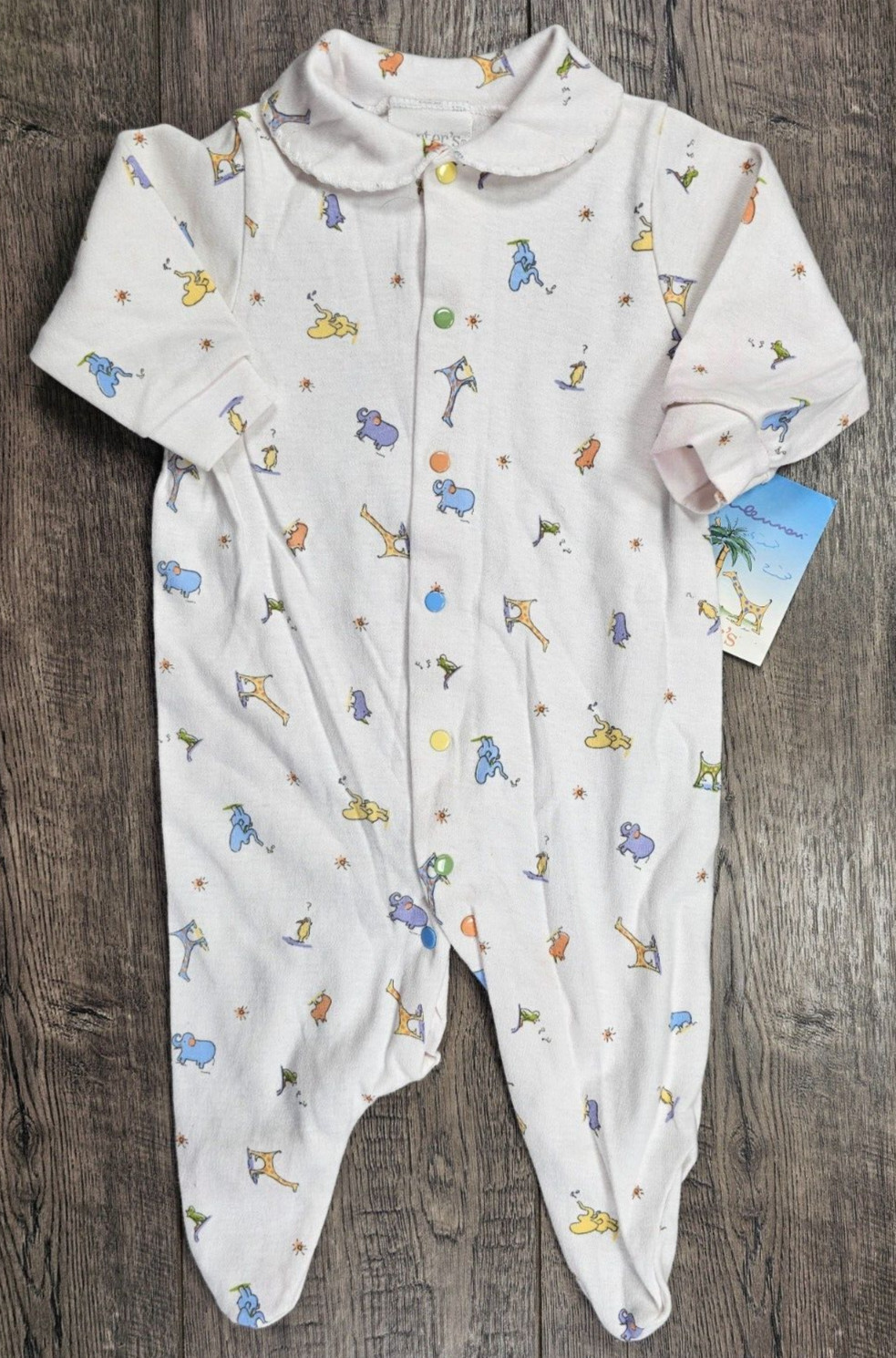 Baby Girl Clothes New Carter’s 0-3 Month John Lennon White Footed Outfit