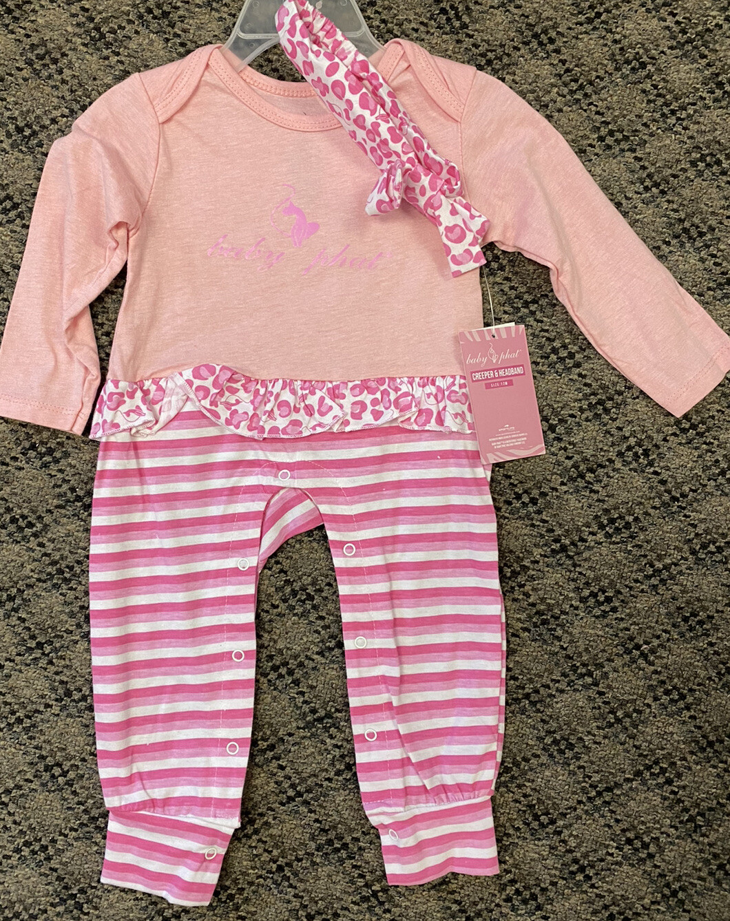 BABY PHAT INFANTS IG PINK DRESS SET SIZE 0/3, 3/6, 6/9, 12M, 18M, 24M NWT