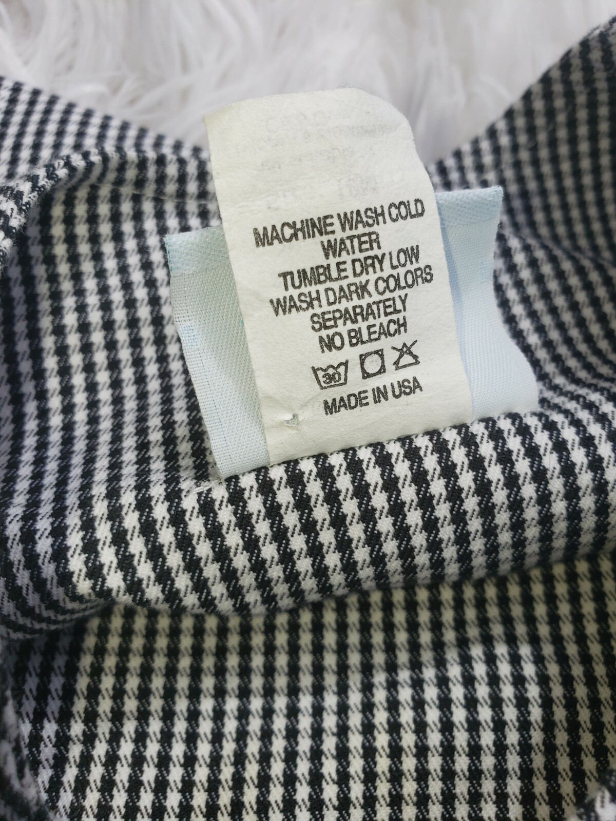 Boys Chez Ami Longall Pants Jumper Size 18 Months Houndstooth Black Spring