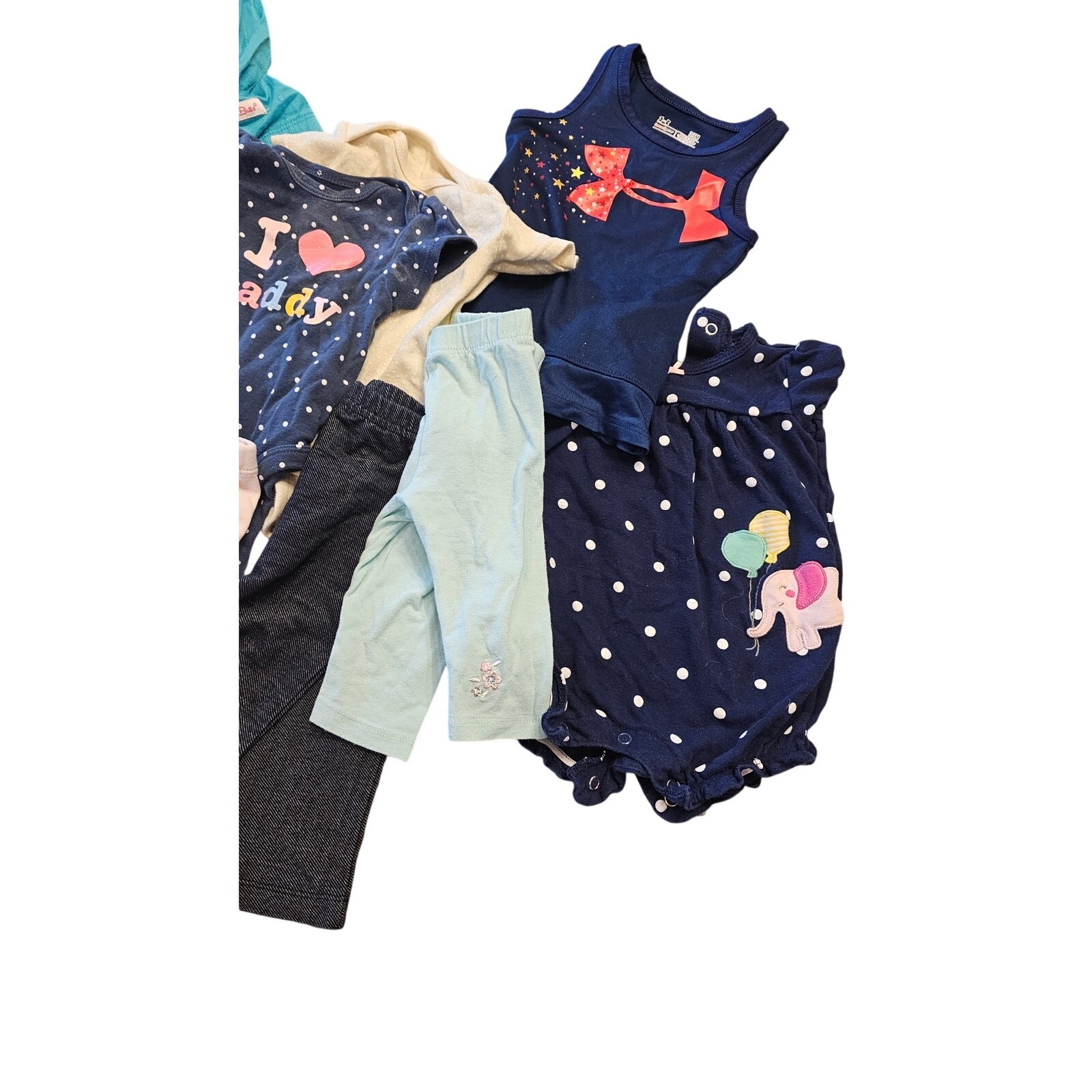 3 / 6 month lot baby girl mixed brands dress pants shoes shirts lot of 11