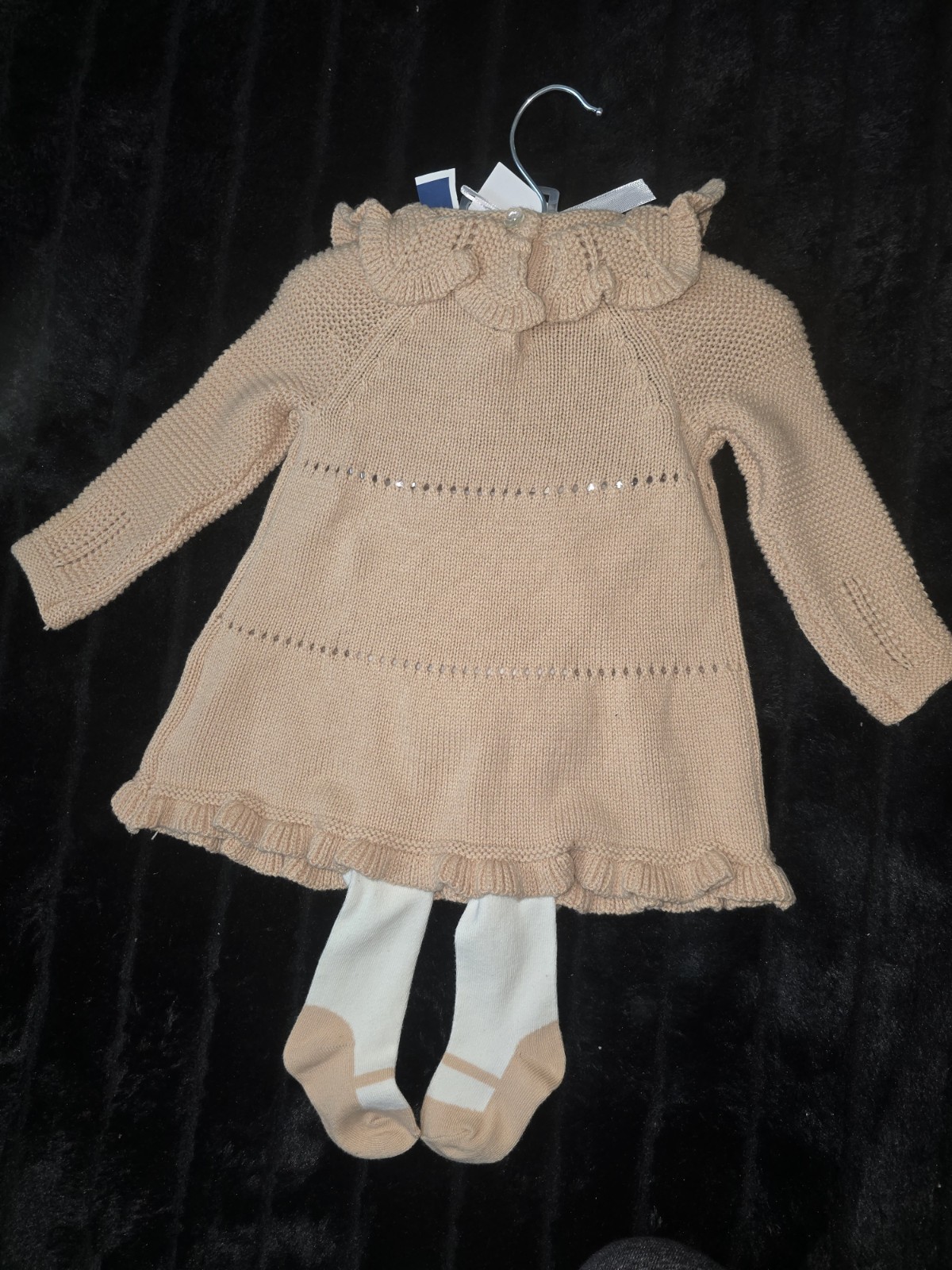 Cynthia Rowley Baby Girl Knit Dress & Tights Set NWT 3–6 Months