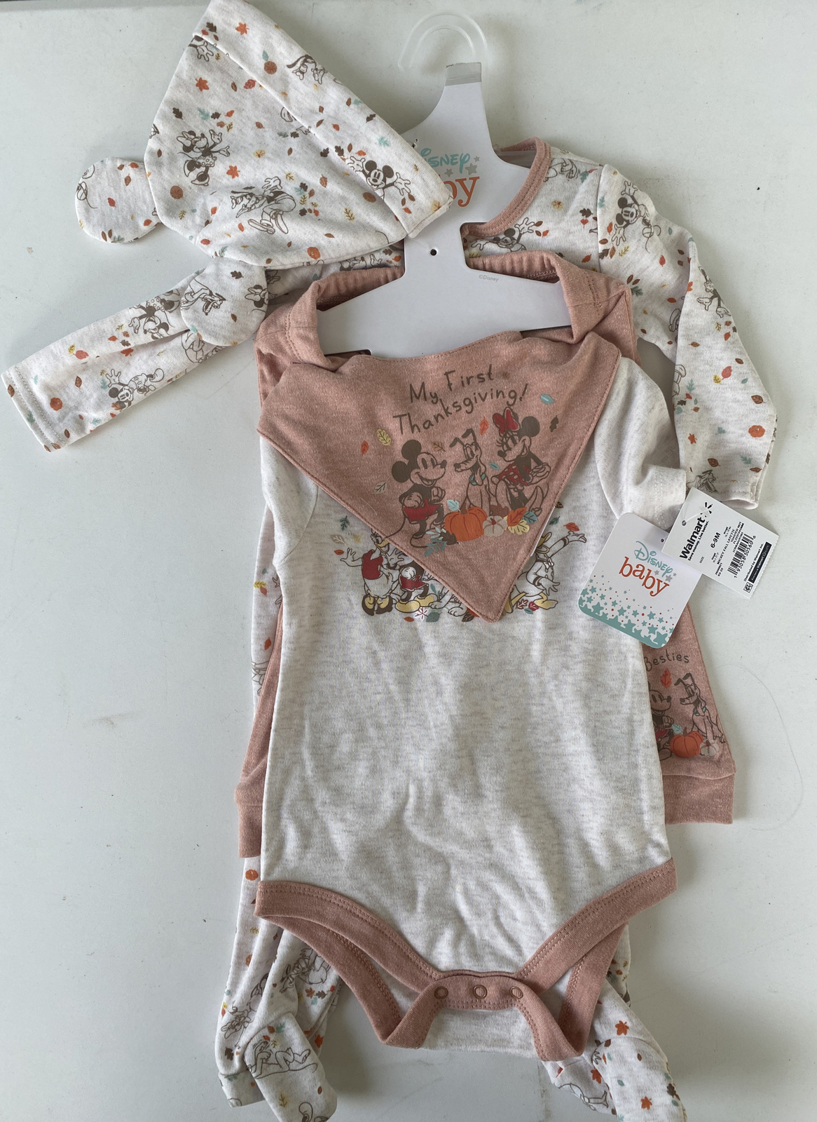 Mickey Mouse My First Thanksgiving Baby Girl/Boy 5pc Baby wear Size 24 MTH