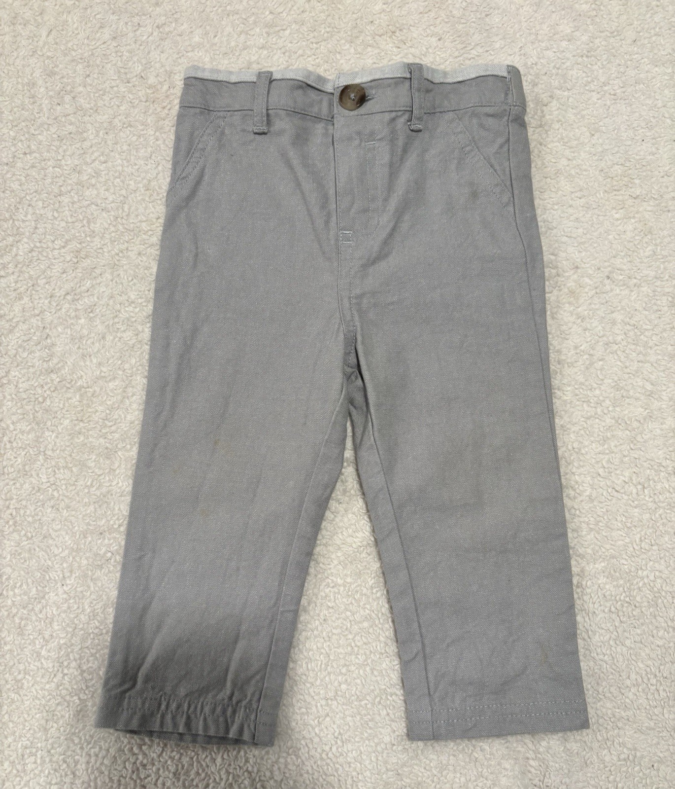Cat & Jack Baby Boys 3pc Striped Top, Grey Vest & Bottom Set