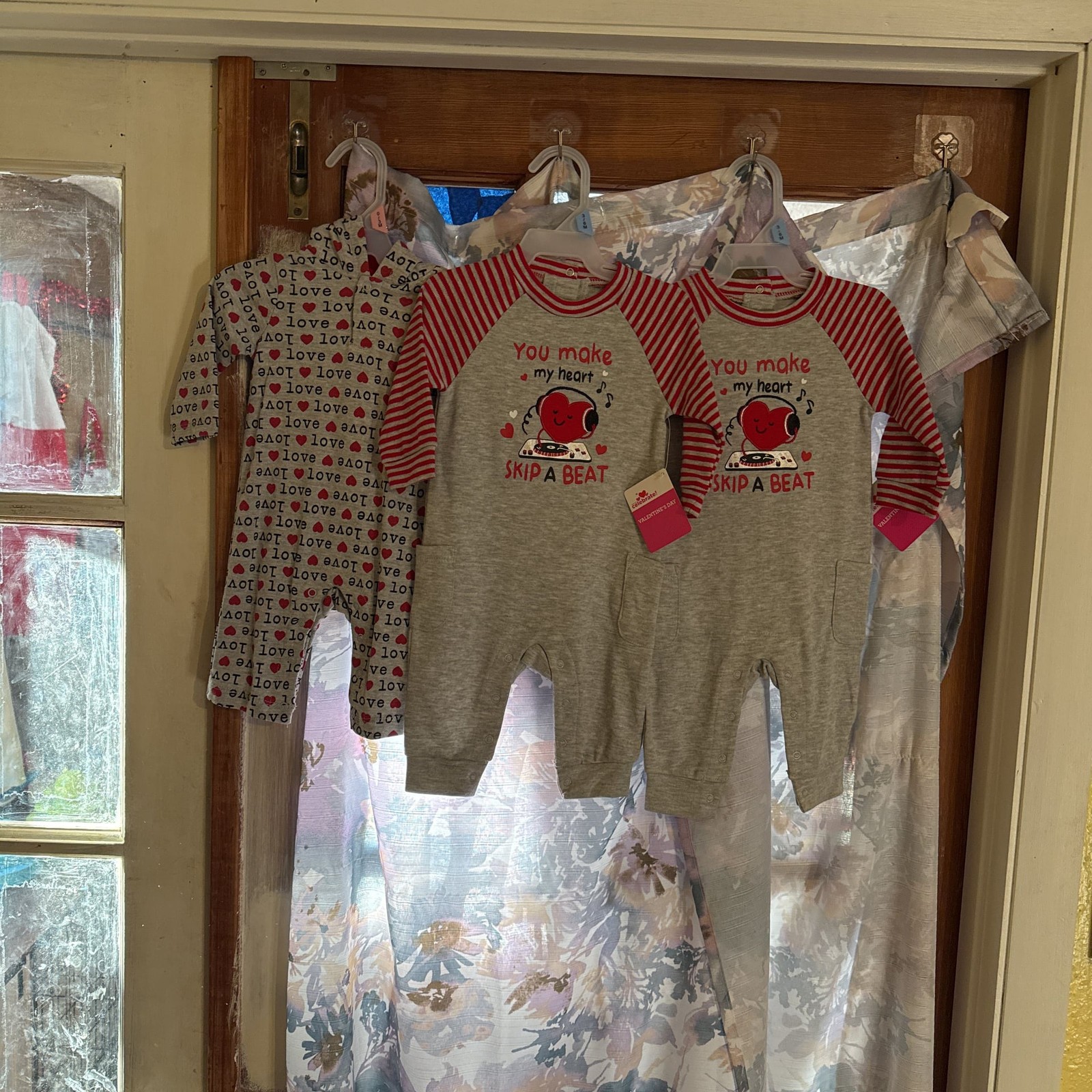 Infant Boy Valentine Baby “You Make My Heart Skip A Beat” Outfit