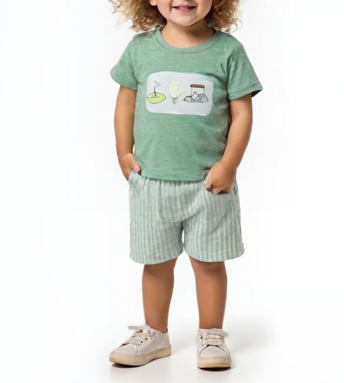 Toddler Baby Boy Masters Golf Outfit Short Sleeve Funny Letter Print T Shirts…