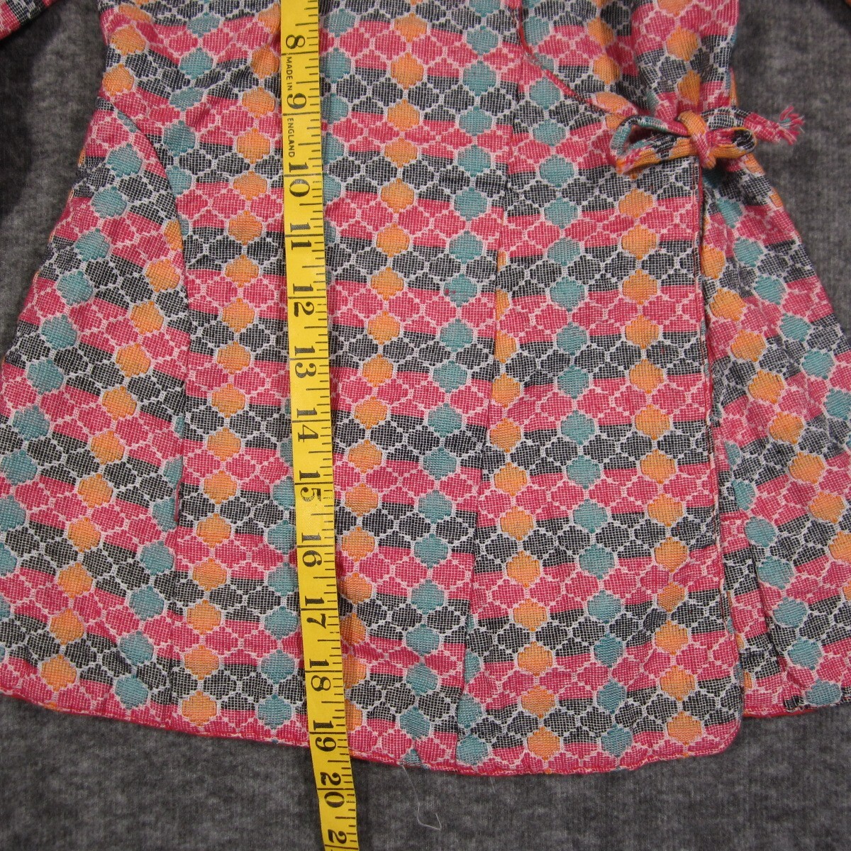 Handmade Nepali Dhaka Daura Surwal Suruwal Kids OS Wrap Front Tie Cotton Lined