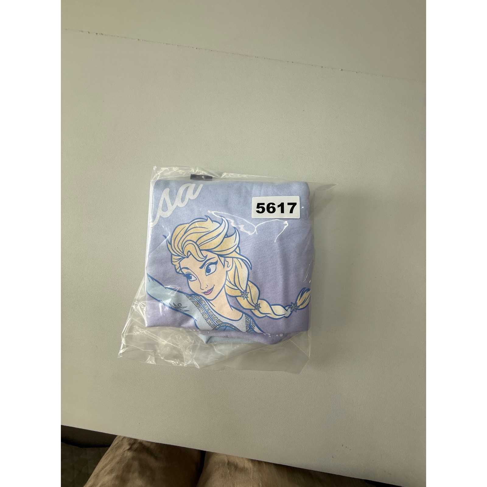Disney Frozen Elsa Tee Shirt and Shorts Set Blue Purple Cotton Girls 4T NEW