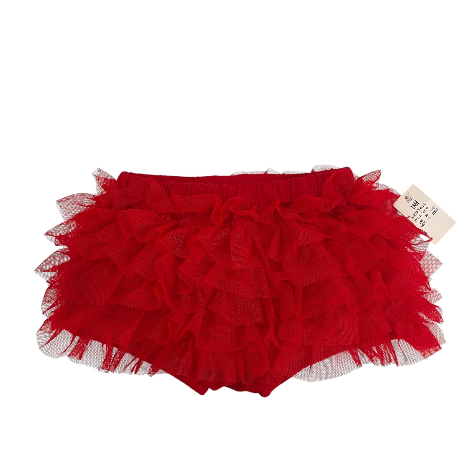 Cat & Jack Skirt Baby 18M Months Red Ruffle Tutu Bottom Skort Costume NWT