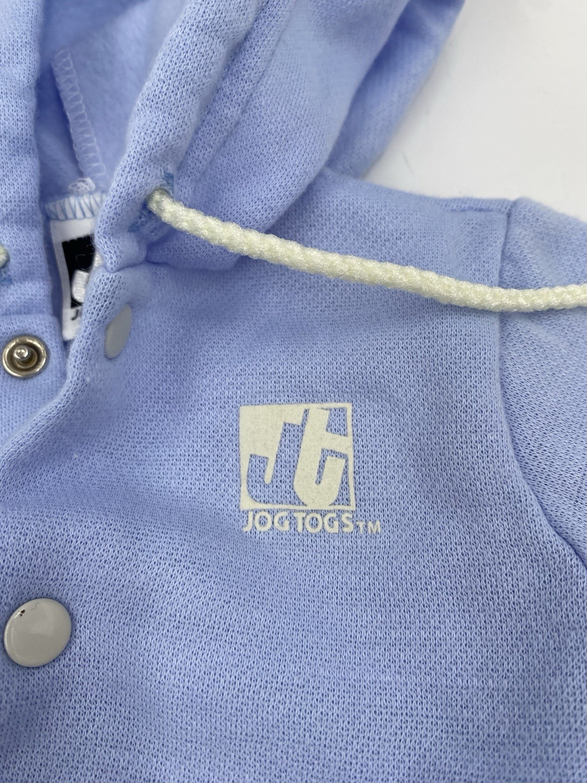 Vintage Jog Togs 2 Piece Blue Jogging Suit Size Newborn Up to 14lbs
