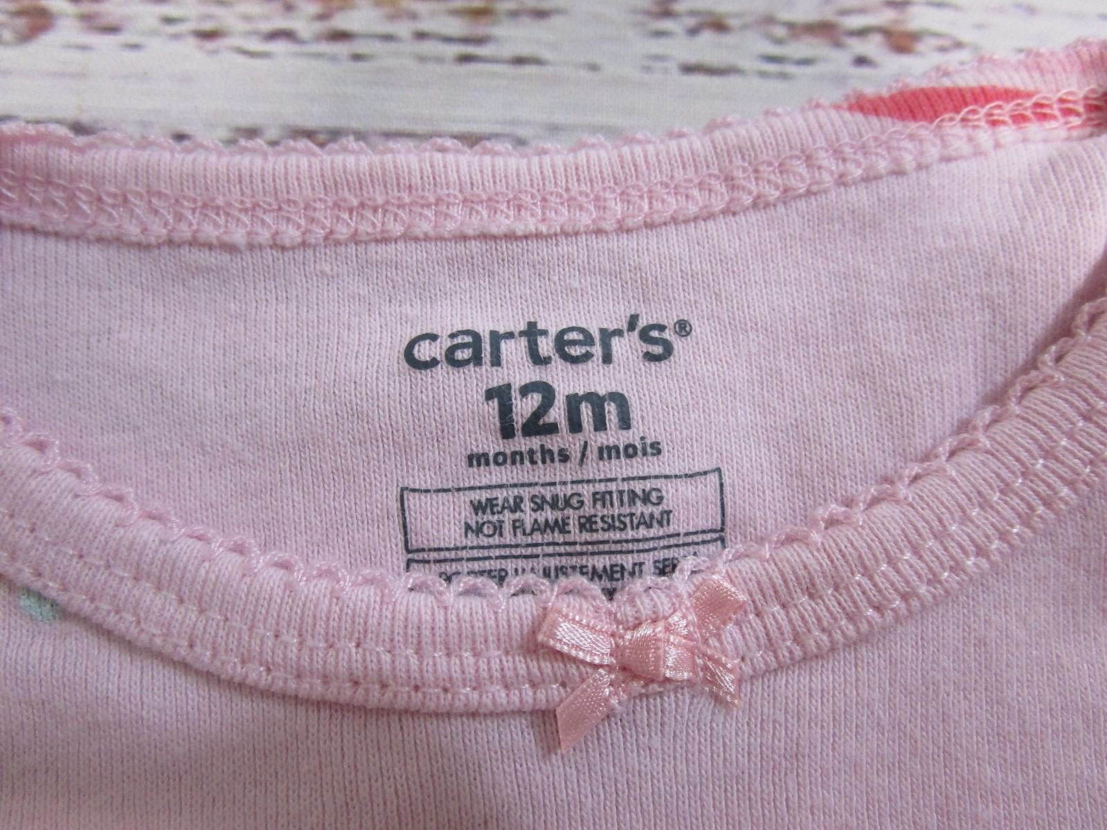 Lot Of 7 Carters Baby Girl Mixed Clothing Bodysuit Shorts Pants Leggings 12-24mo