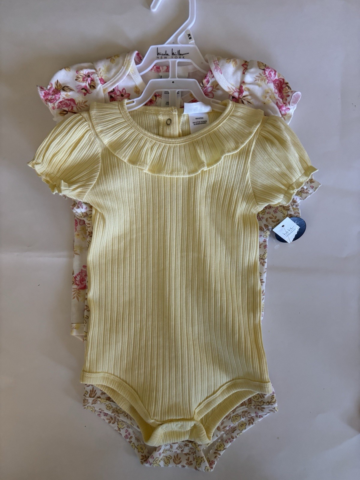 Adorable Set Of 3 One Piece Bodysuits For 24 Months Baby Girl By Nicole Miller