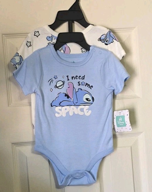 Disney Stitch 12 Months Bodysuite 2- Piece Set I Need Some Space