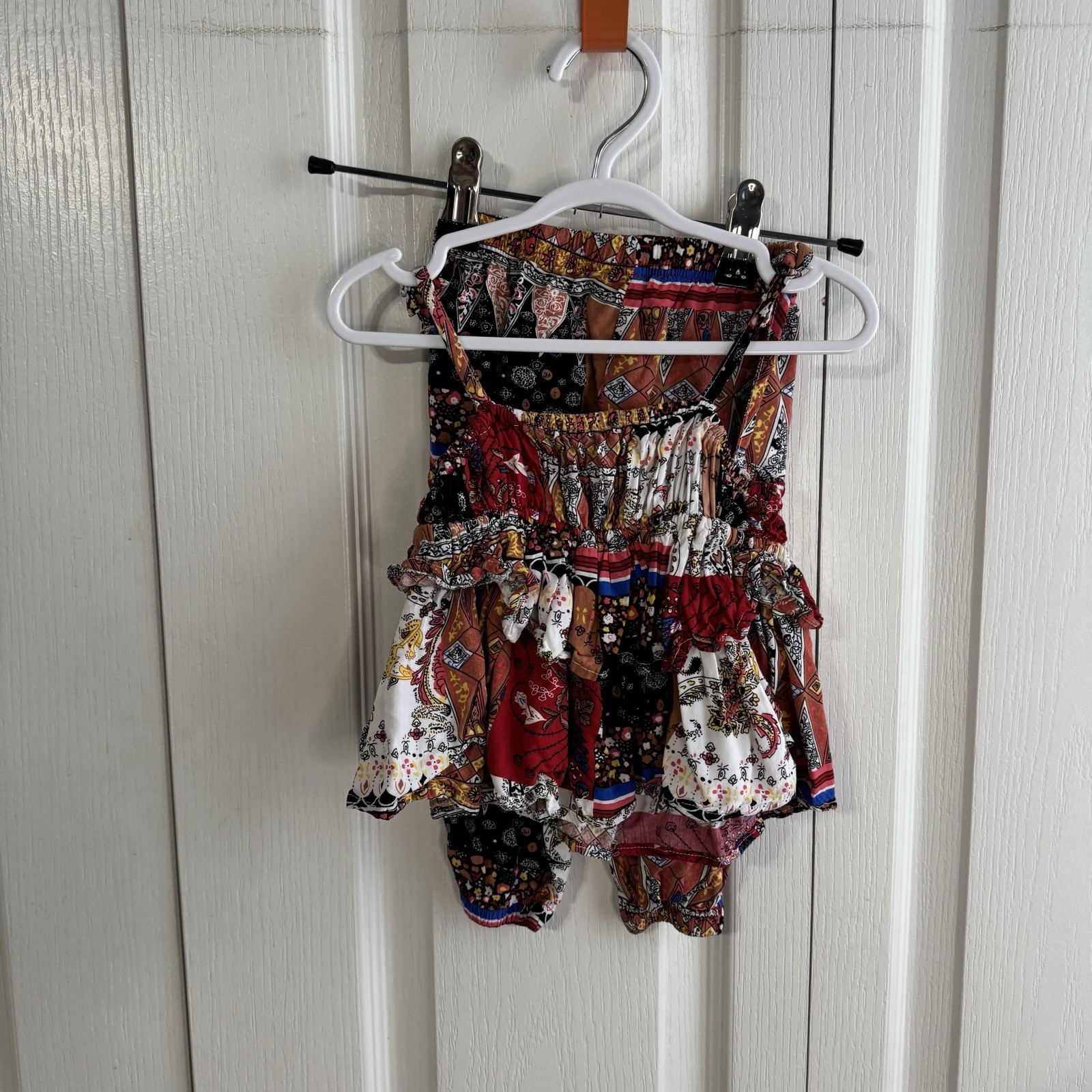 SHEIN Multicolor Patchwork Floral Two Piece Set Baby Girl Size 9-12 Months Boho