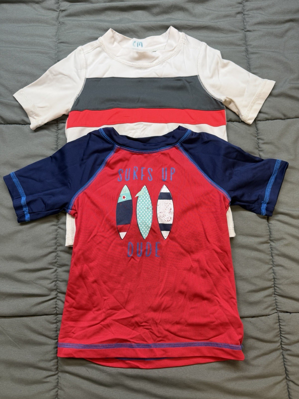 Boy’s Lot of 2 Pieces 2T-24 Months Summer Swim T-Shirts