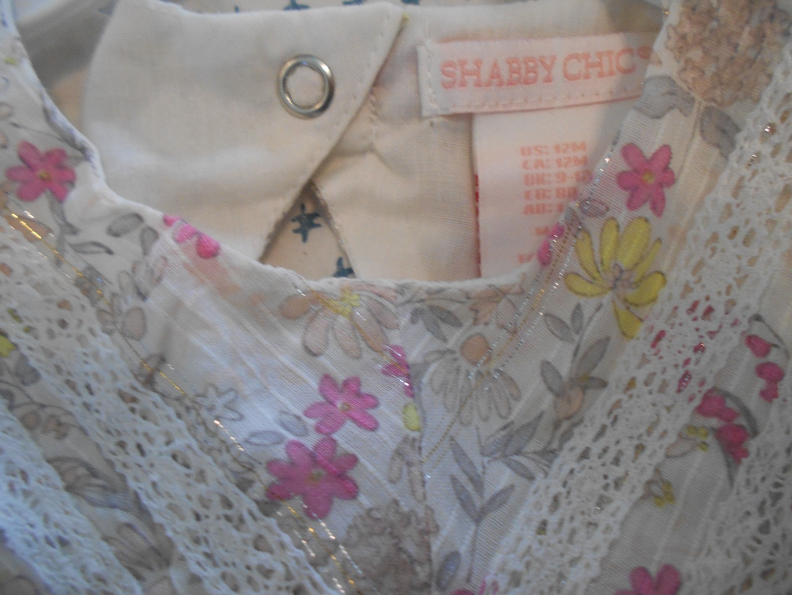 Shabby Chic Baby Girl’s Designer Outfit Set Size 9-12 Month Cottage Core Fairy