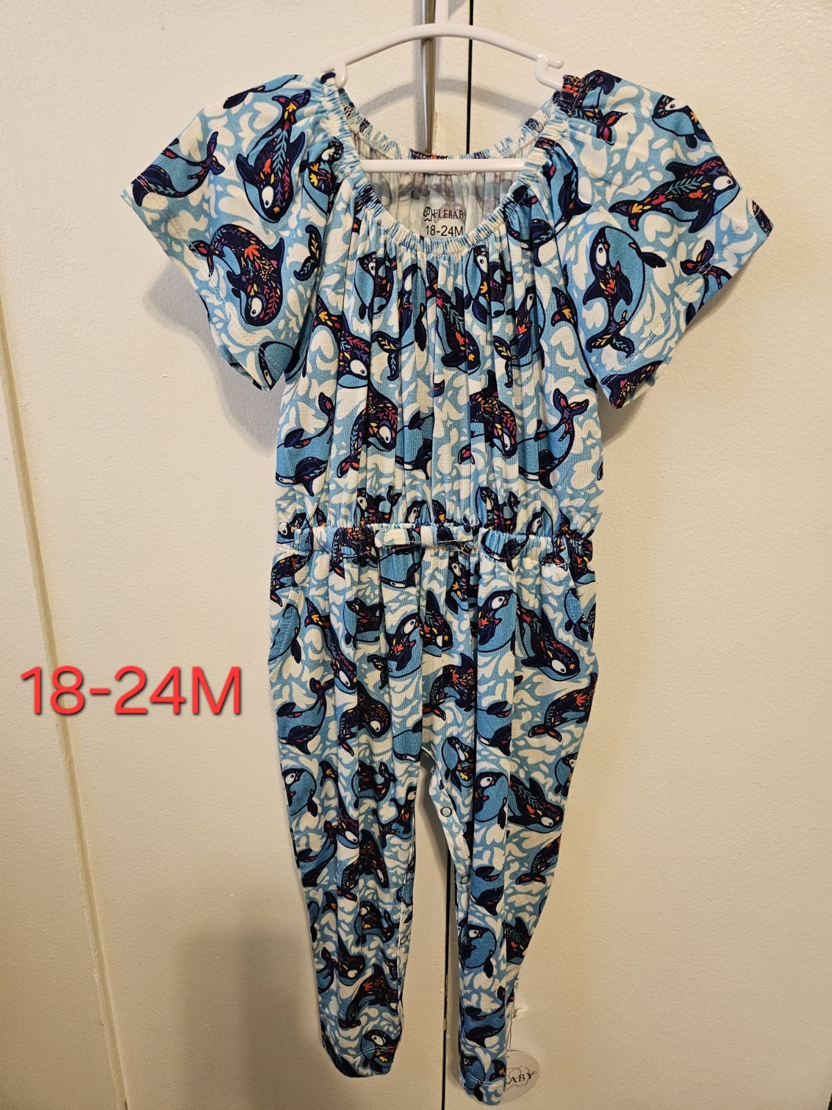 2pc 18-24M Bamboo Sets Romper/Short Sleeve & Long Pants
