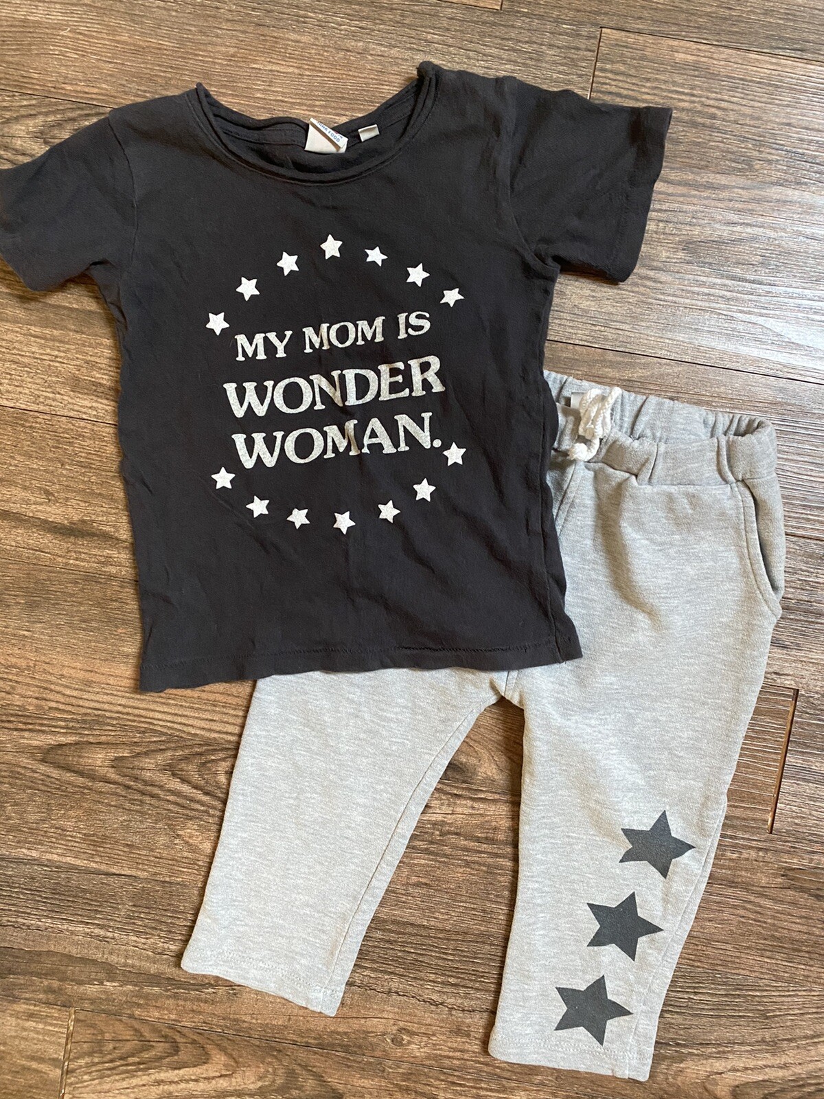 Junk Food My Mom is Wonder Woman Set Size 3T