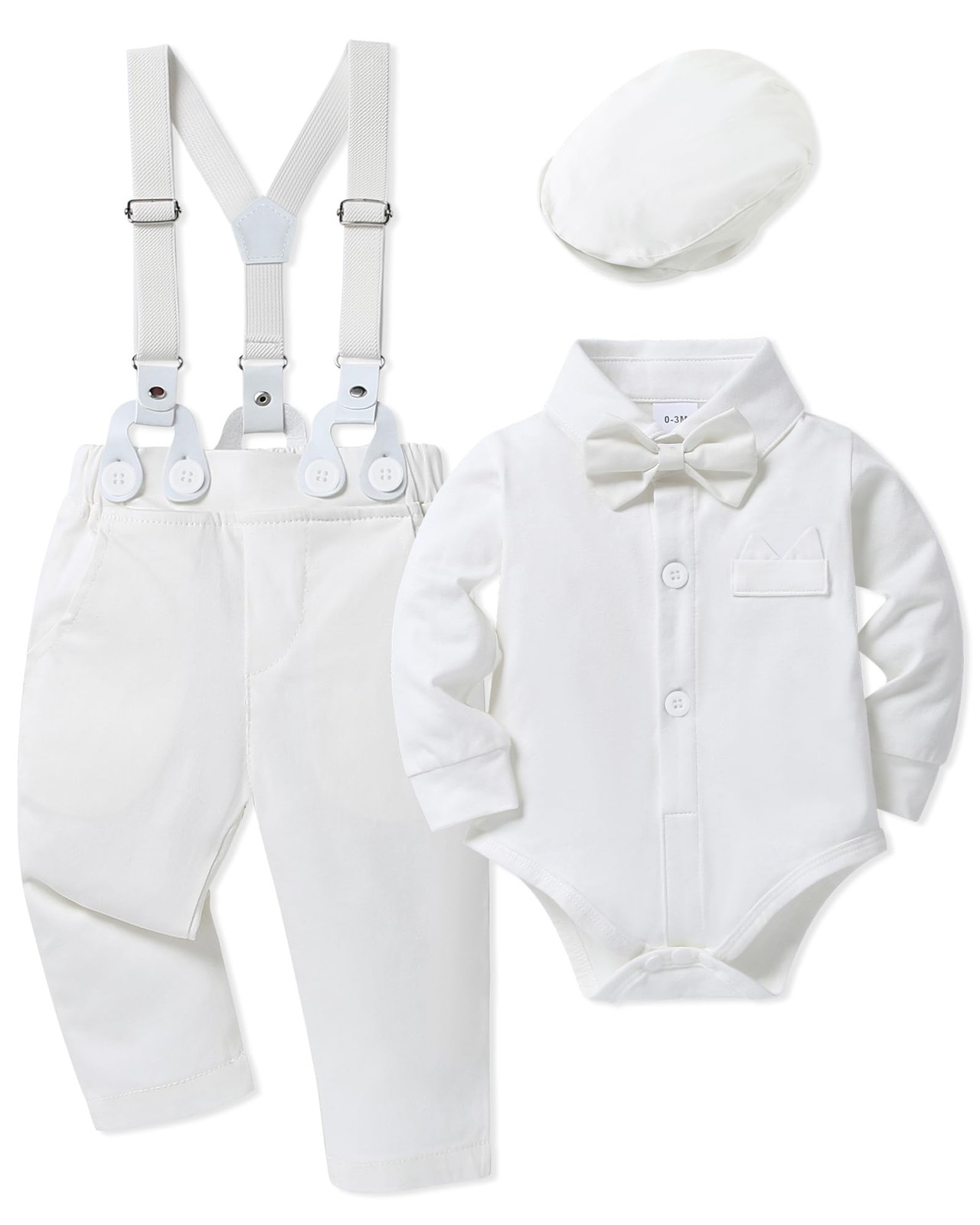 Baby Boy Baptism Outfit 0-24M Baby Boy Christening Clothing Set Newborn Infan…