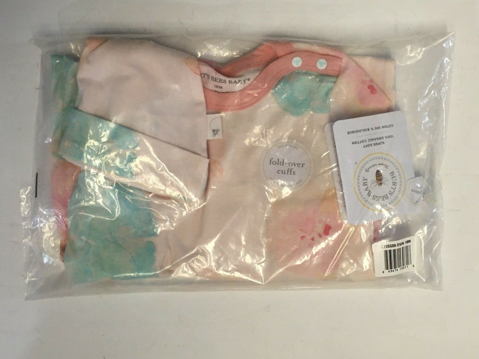 Burt’s Bees Baby Girls’ Morning Poppy Coverall & Knot Top Hat Set, 18 months