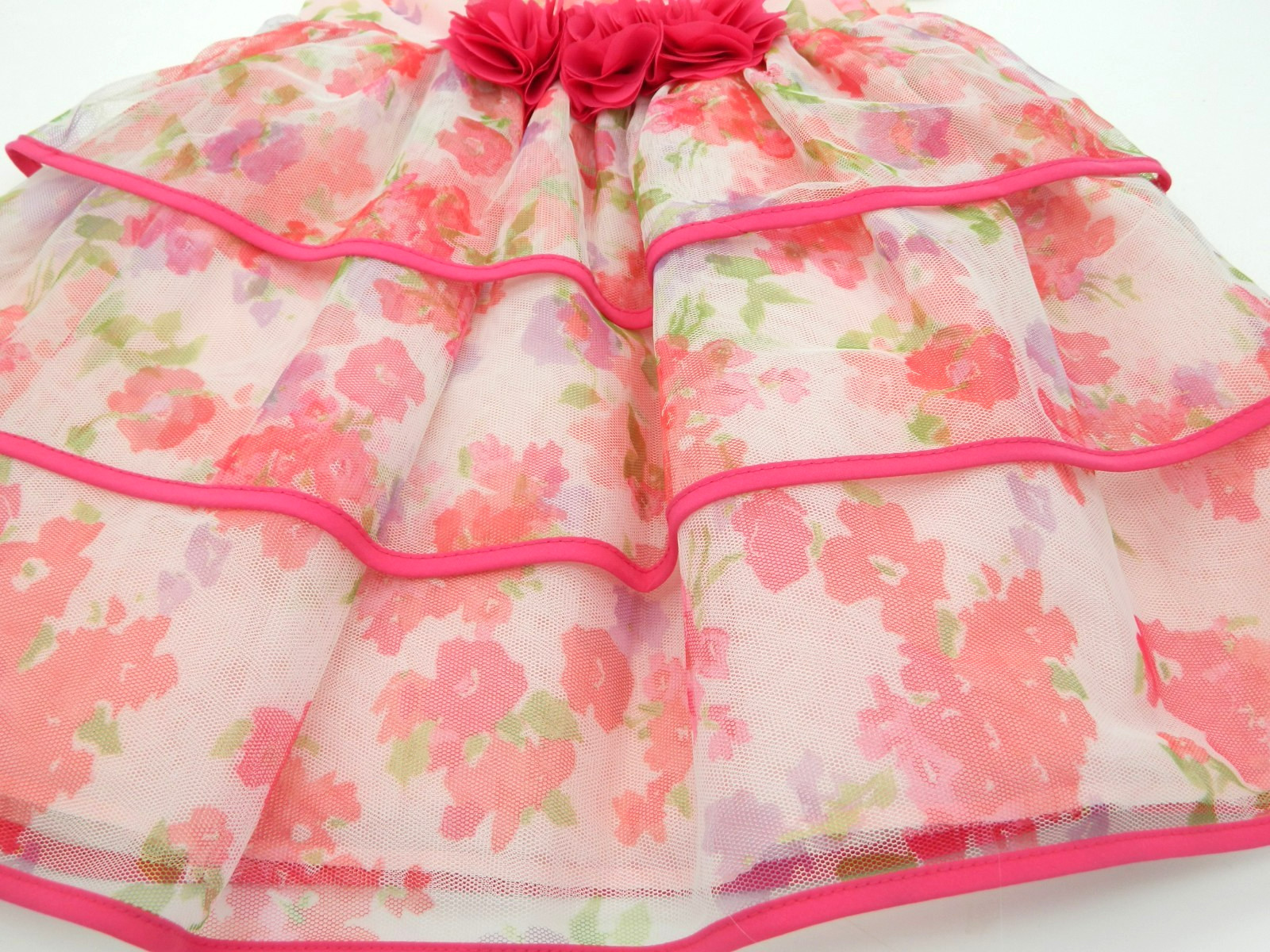 “1989 Place” 2T Baby Girl 3-Tiered Floral Tulle Party Dress
