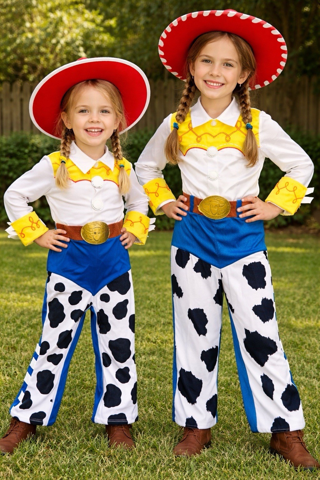 Toy Story Cowgirl Jessie Complete Set with Hat, Cow Print Pants, size 12-18M