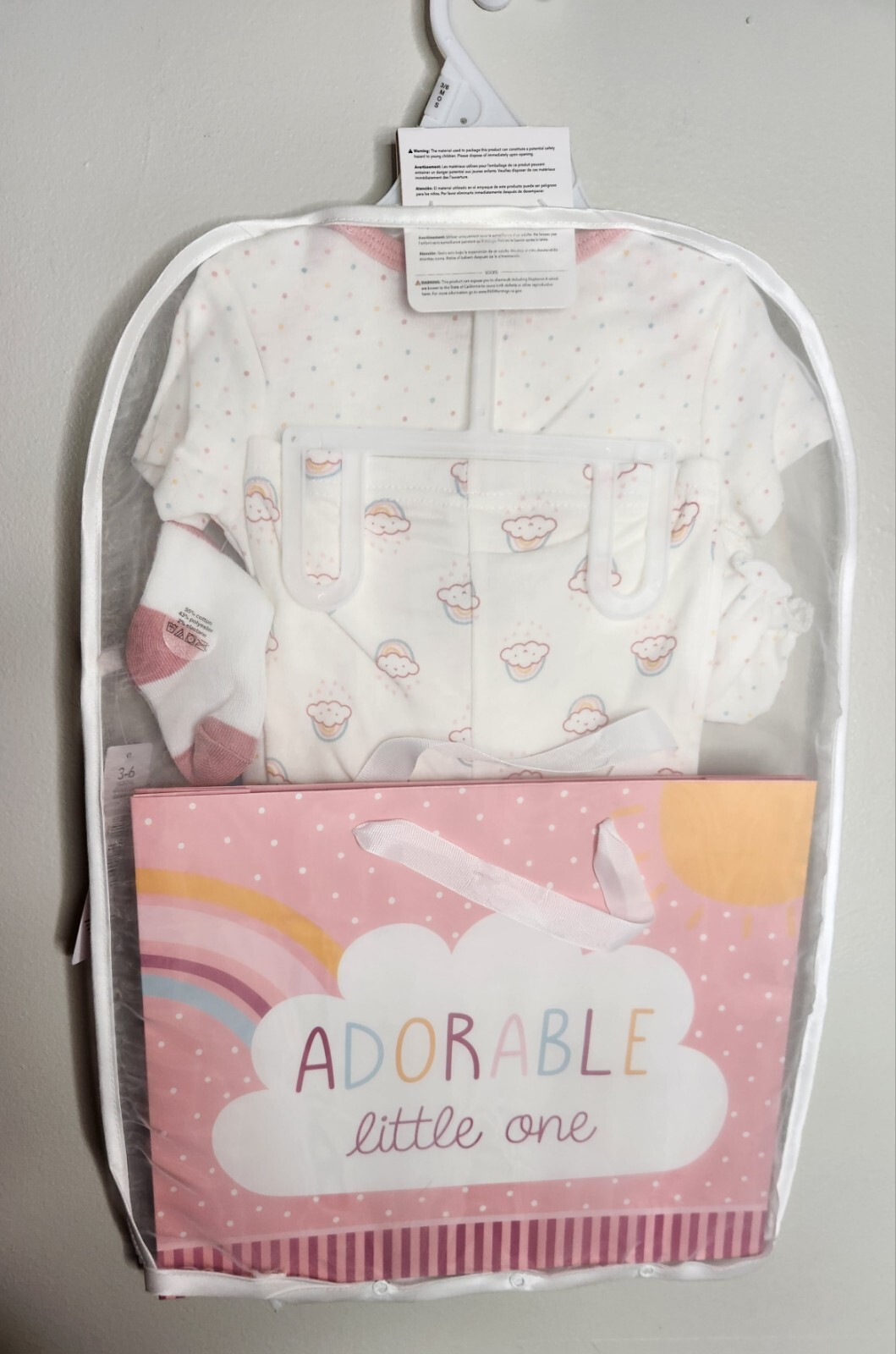 Baby Girls Baby Views 8 Piece Layette Gift Set Rainbows Size 3 – 6 Months