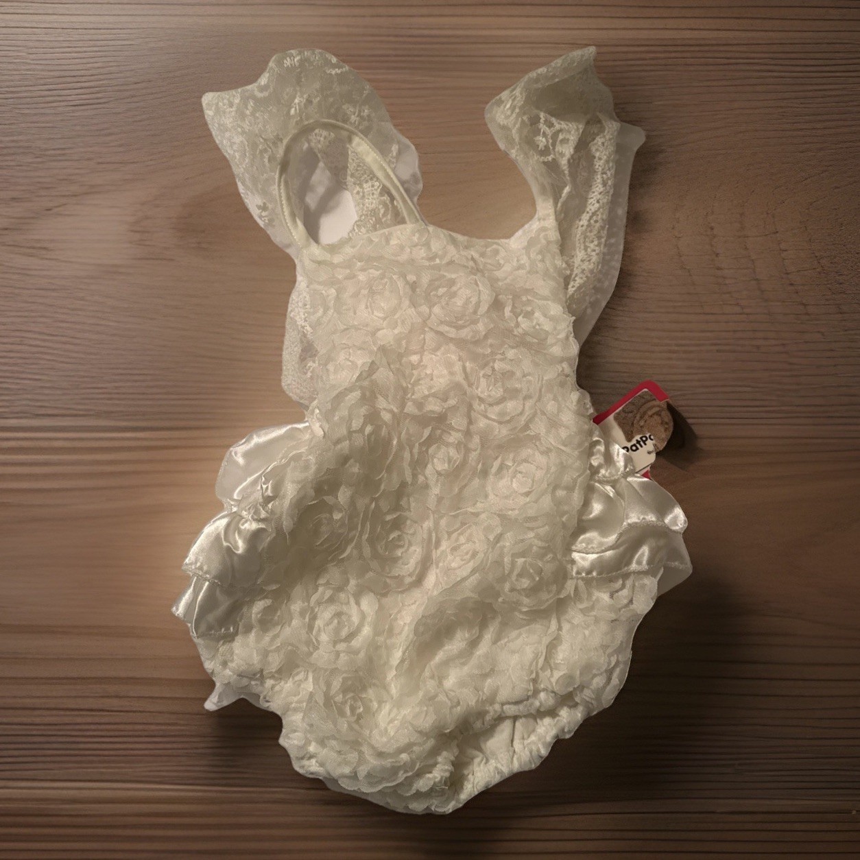 PATPAT Baby Girl 18/24 Month Outfit Butterfly Sleeve Ruffle Lace Romper Jumpsuit